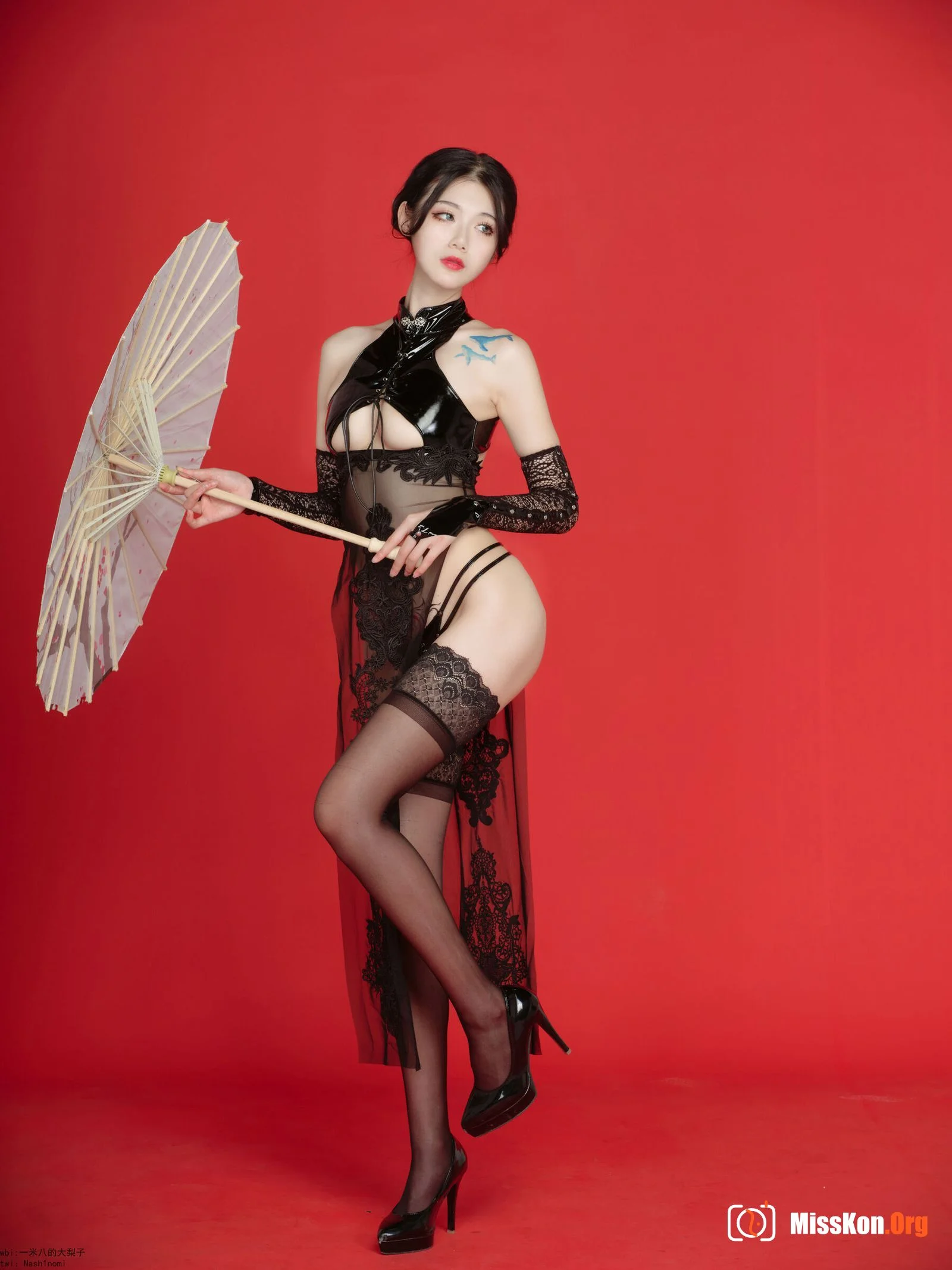 1.8-meter-tall big pear "Cheongsam Obscene Pattern + Bathing" - Photo 8