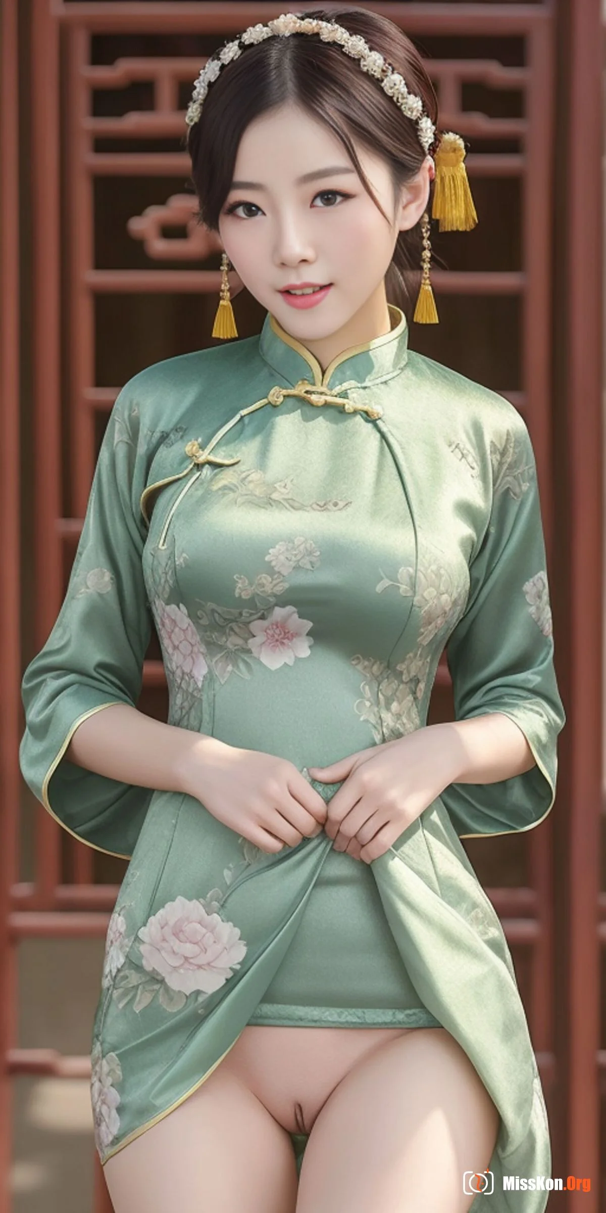 AI drawing: classical cheongsam - Photo 7