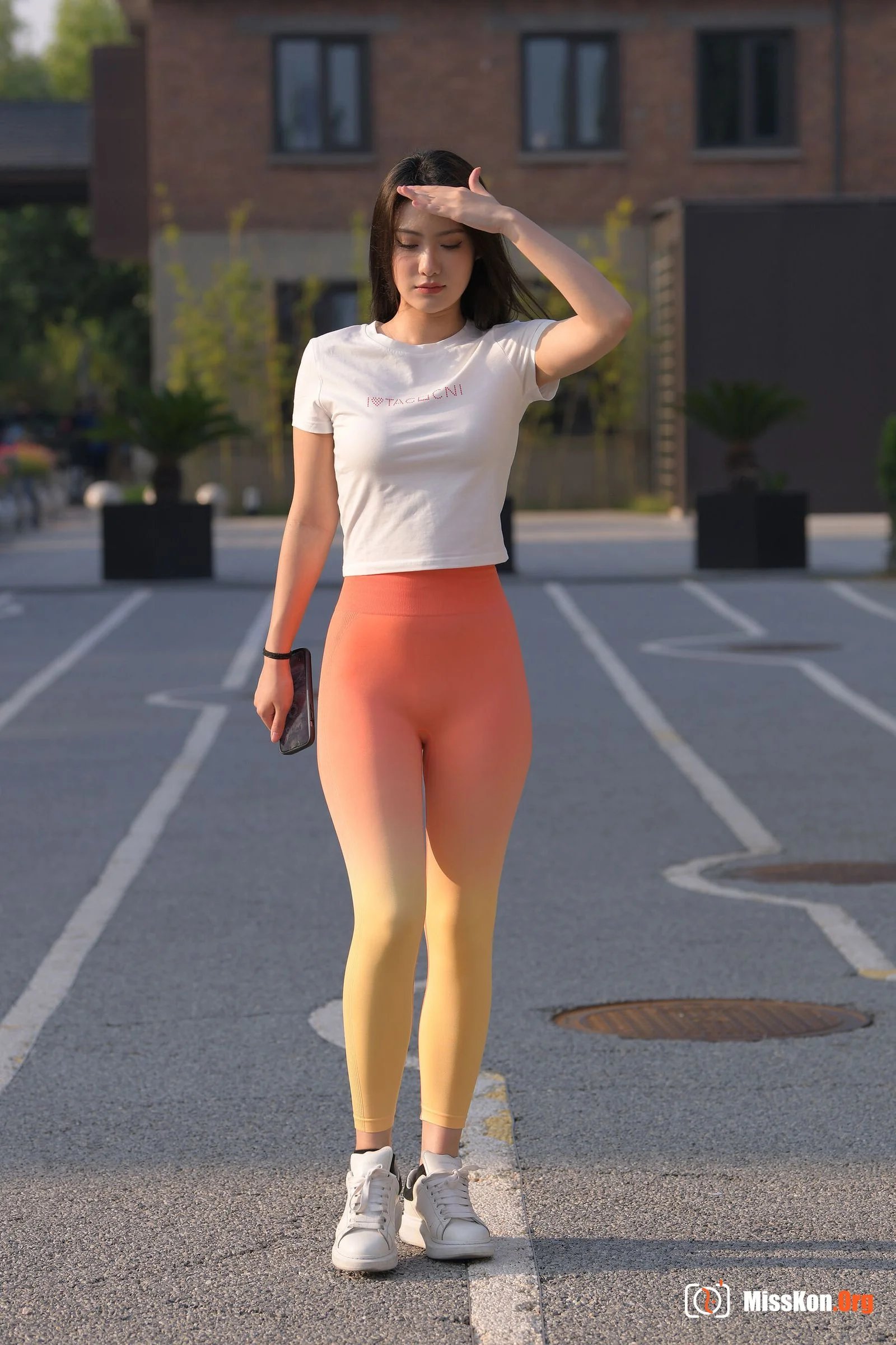Beautiful girl in red yoga pants (Magic Mirror Street Photography: A moose) - Photo 13