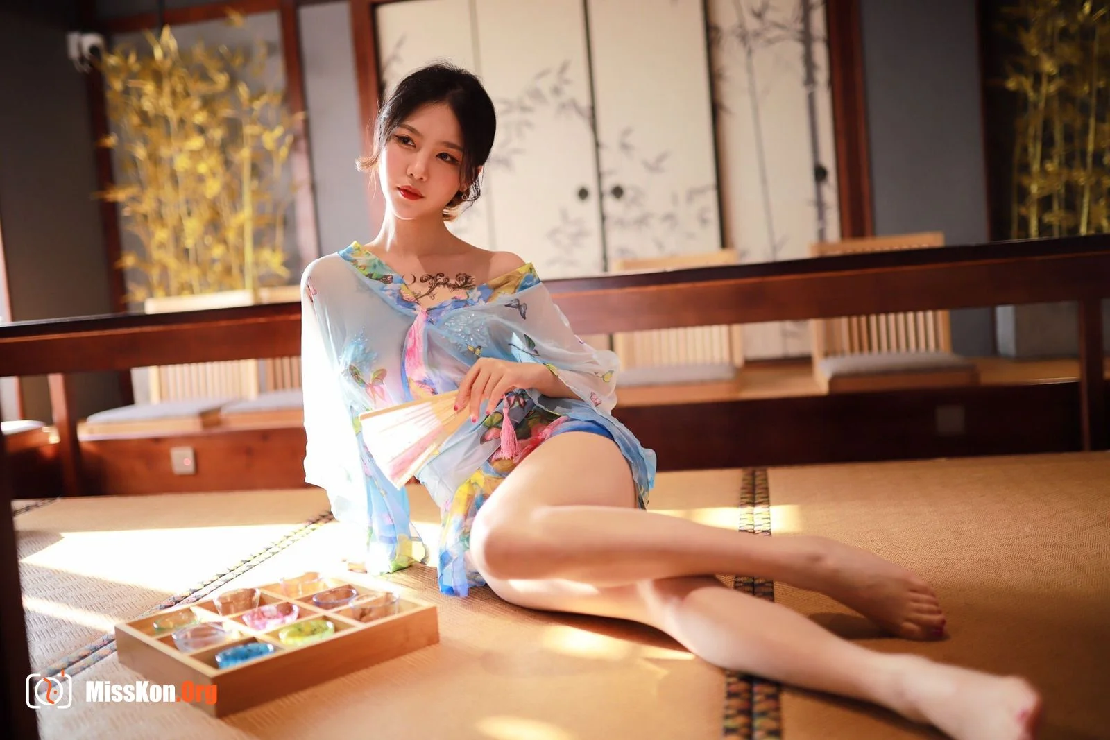 Douniang Lishi: Aqua Kimono - Photo 10