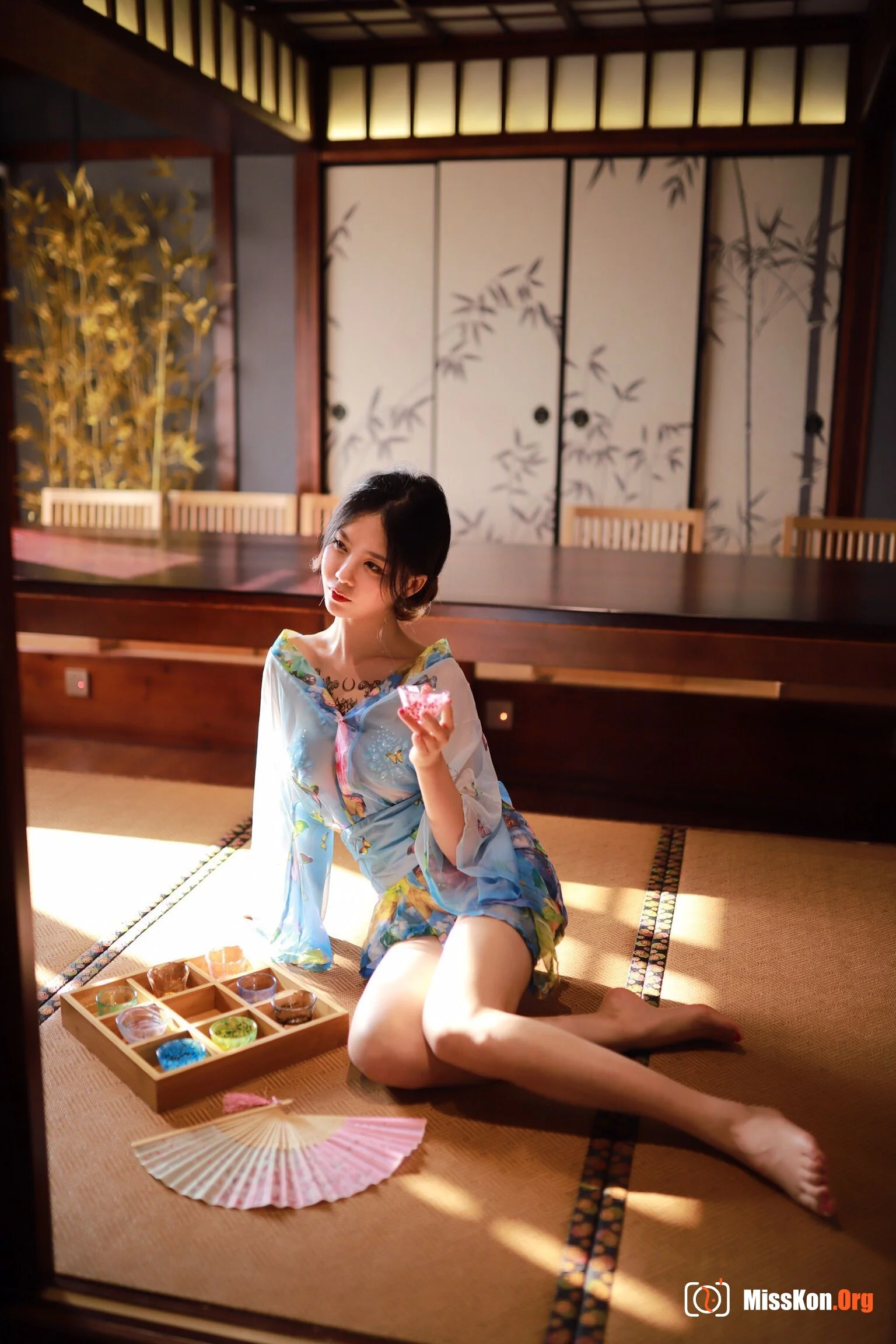 Douniang Lishi: Aqua Kimono - Photo 17