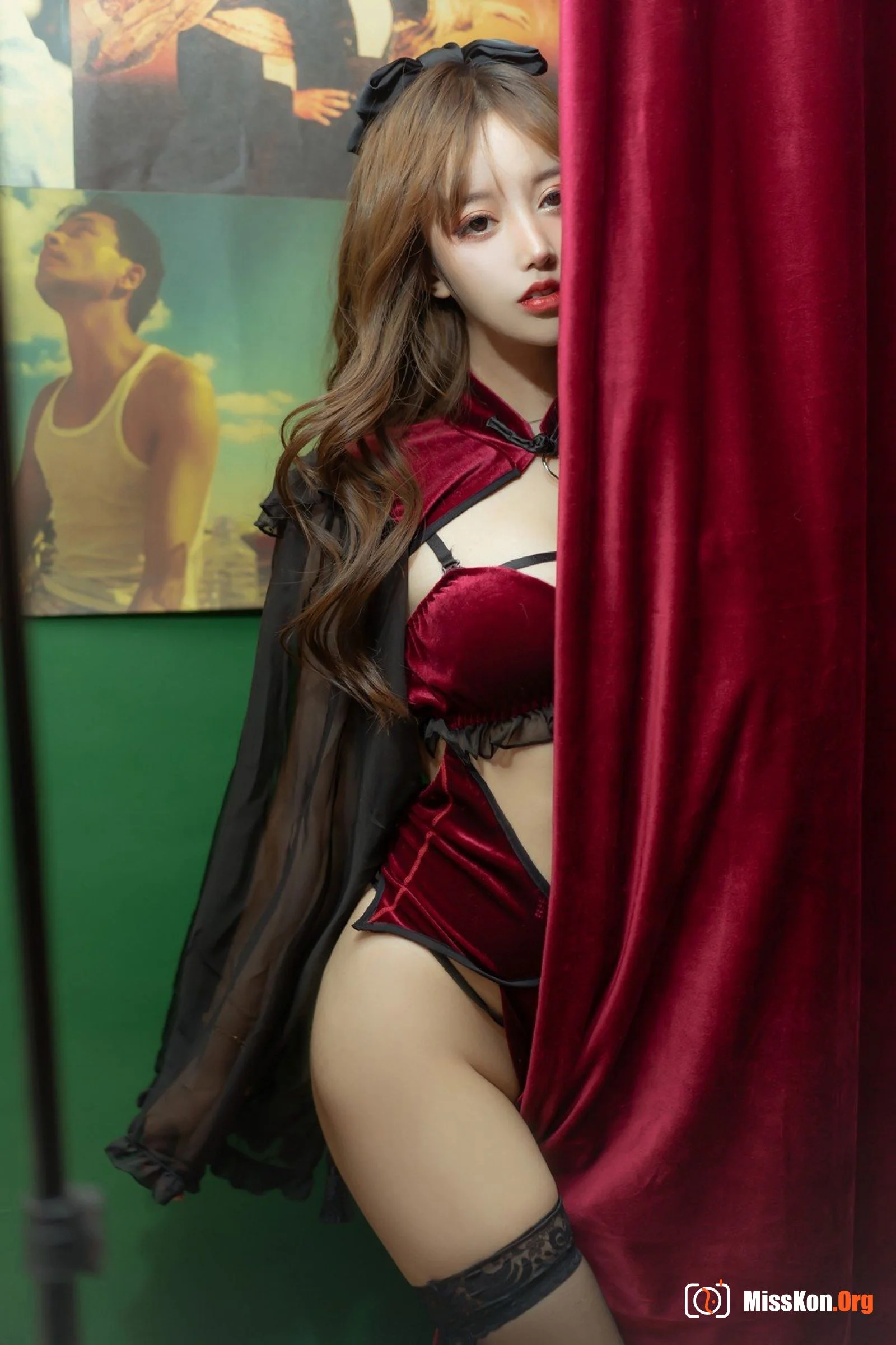 Expired Rice Noodle Meow: Red velvet cheongsam - Photo 17