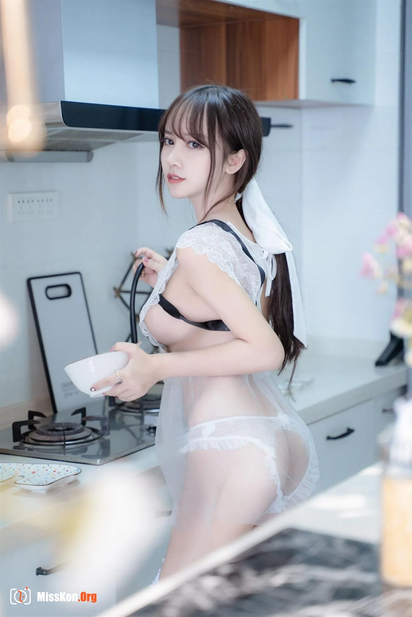 Expired Rice Noodle Meow: Sheer tulle pretty maid - Photo 15