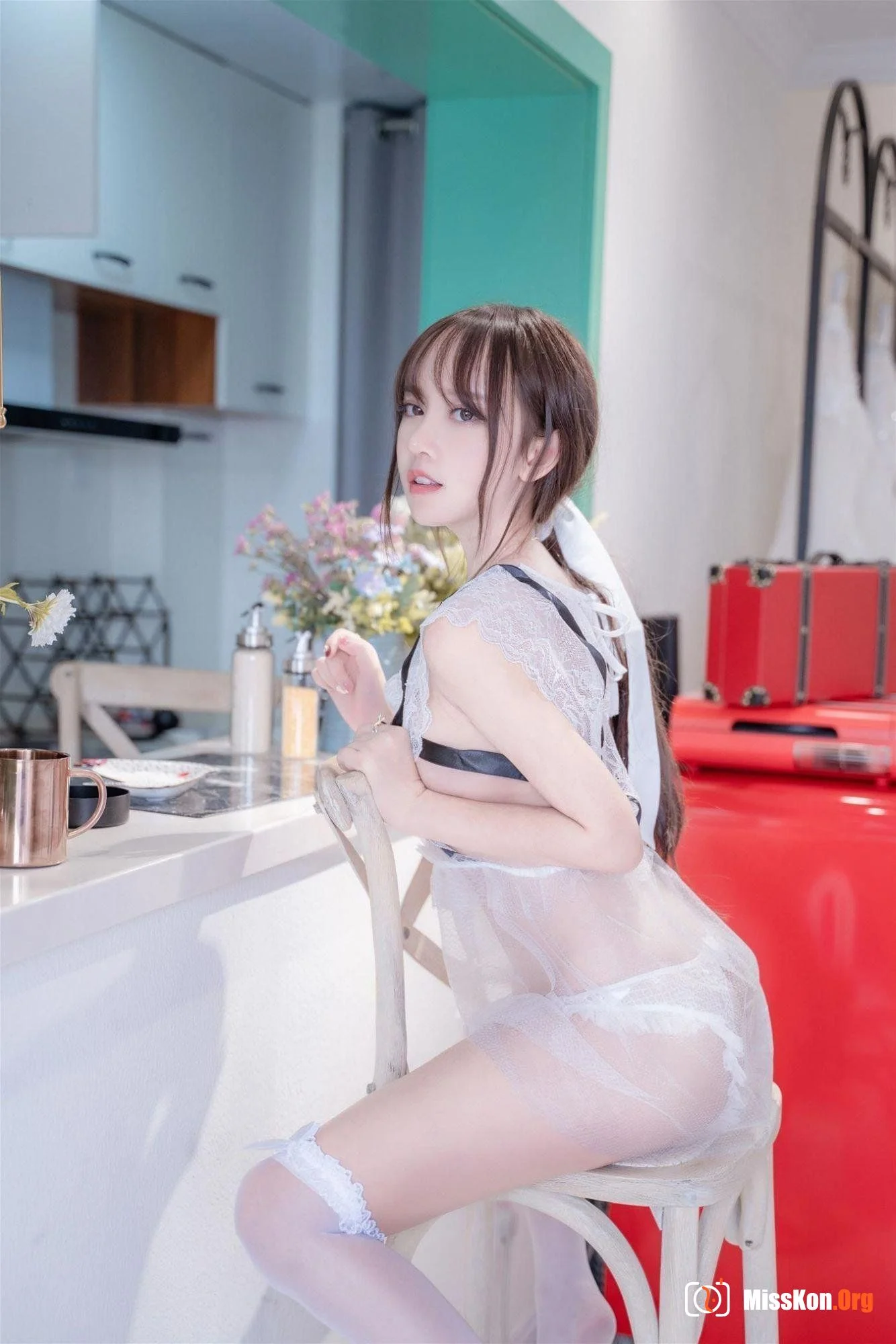 Expired Rice Noodle Meow: Sheer tulle pretty maid - Photo 15