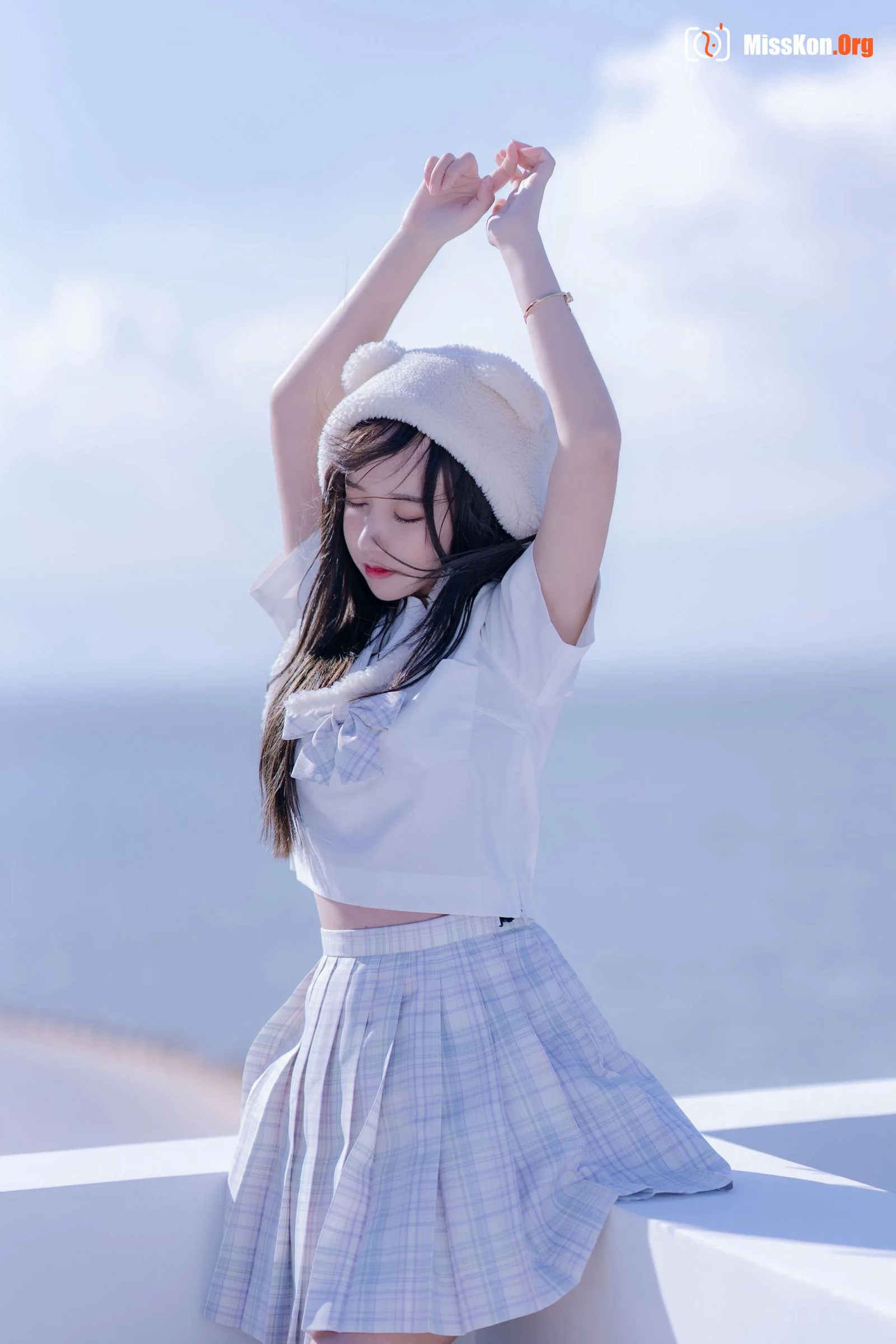 Expired Rice Noodle Meow: White school uniform - Photo 15