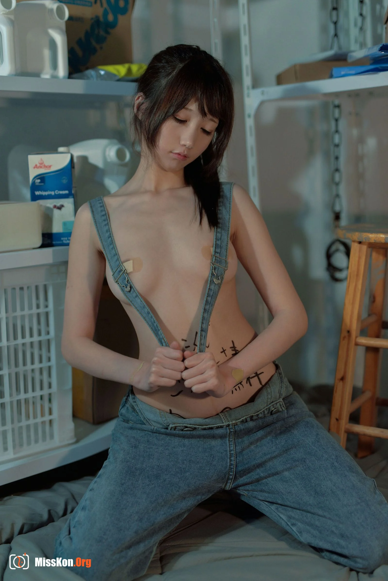 Female college student in the storage shed - Photo 10