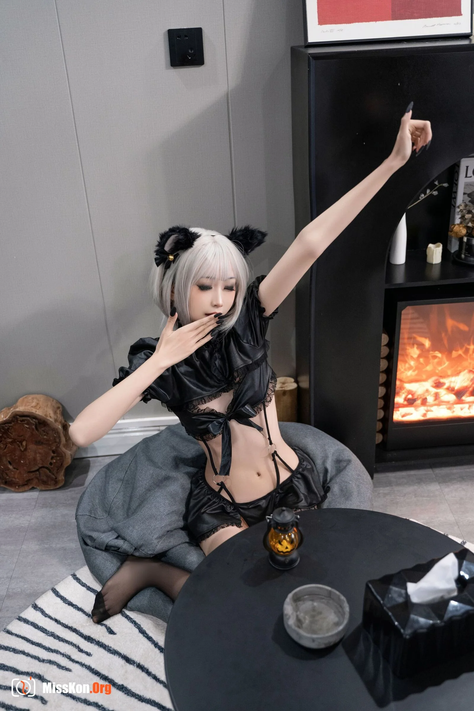 Goldfish kinngyo: Lost black cat - Photo 7