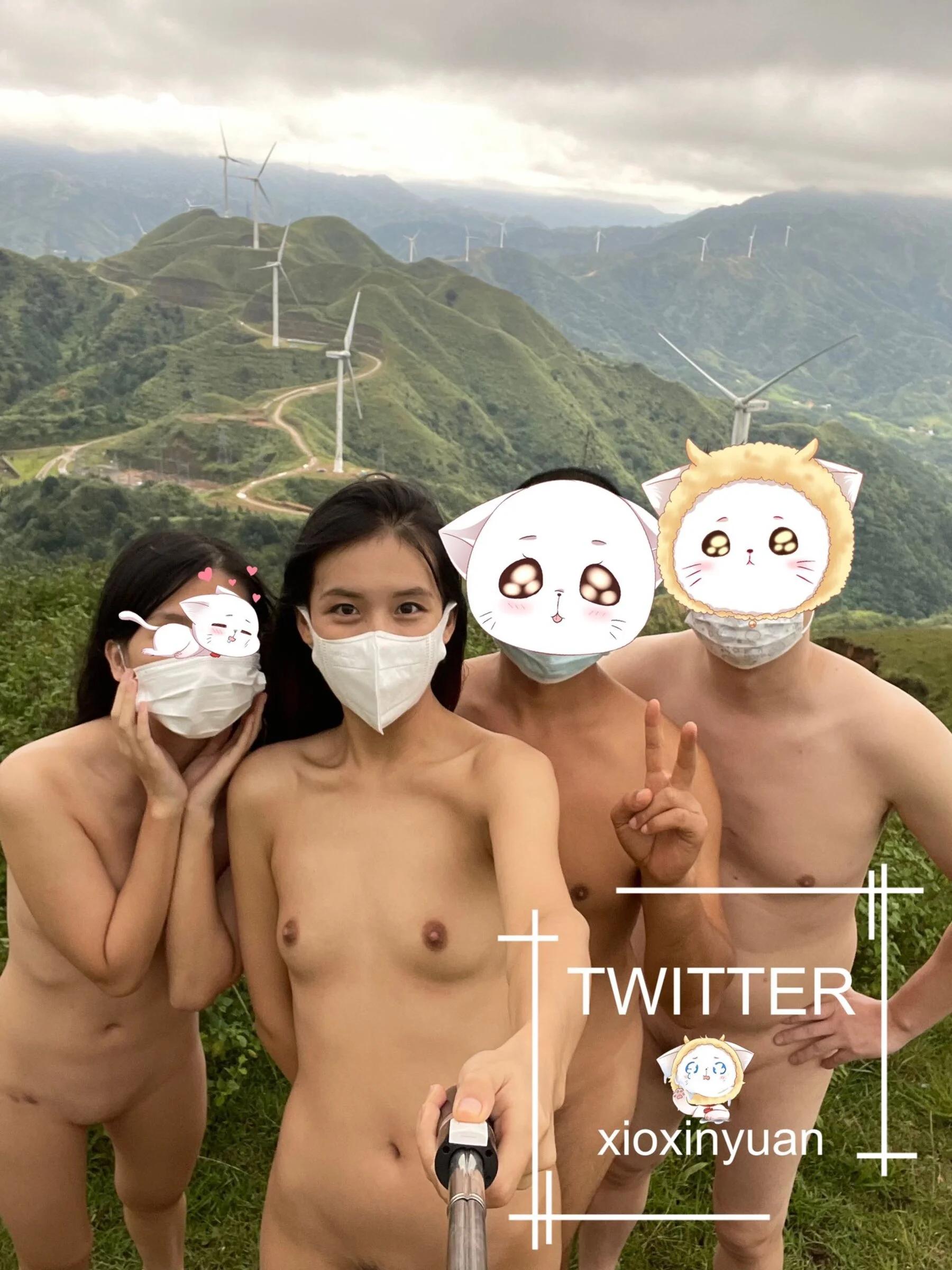 "I Love Nudity" Twitter celebrity xioxinyuan exposed collection