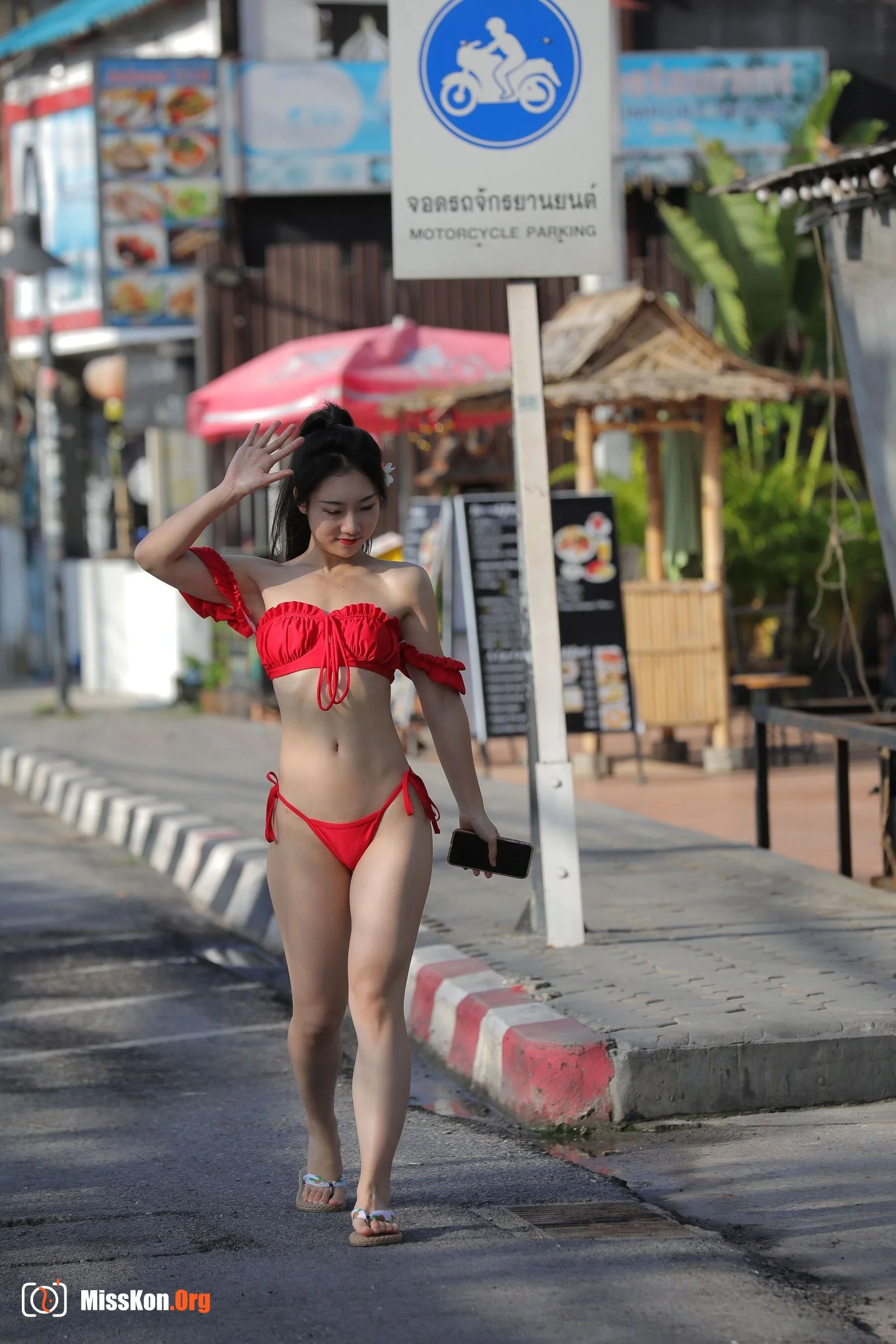 Koh Samui Travel Photography Series Midsummer Red Bikini (Magic Mirror Street Photography) - Photo 10