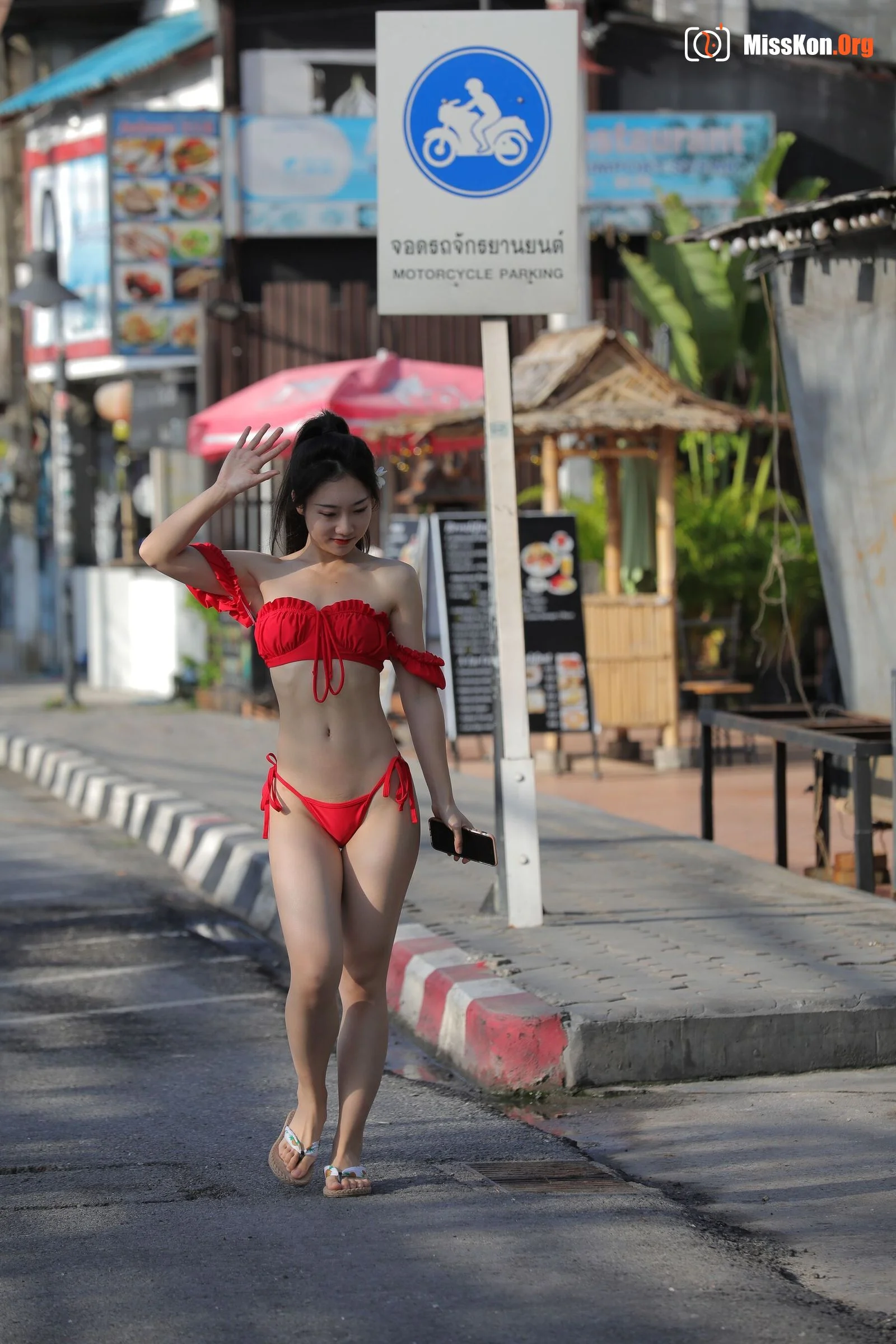 Koh Samui Travel Photography Series Midsummer Red Bikini (Magic Mirror Street Photography) - Photo 11