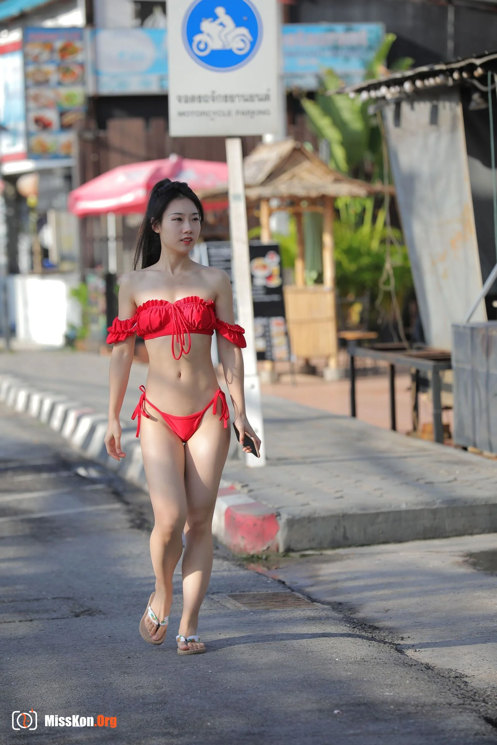 Koh Samui Travel Photography Series Midsummer Red Bikini (Magic Mirror Street Photography) - Photo 12