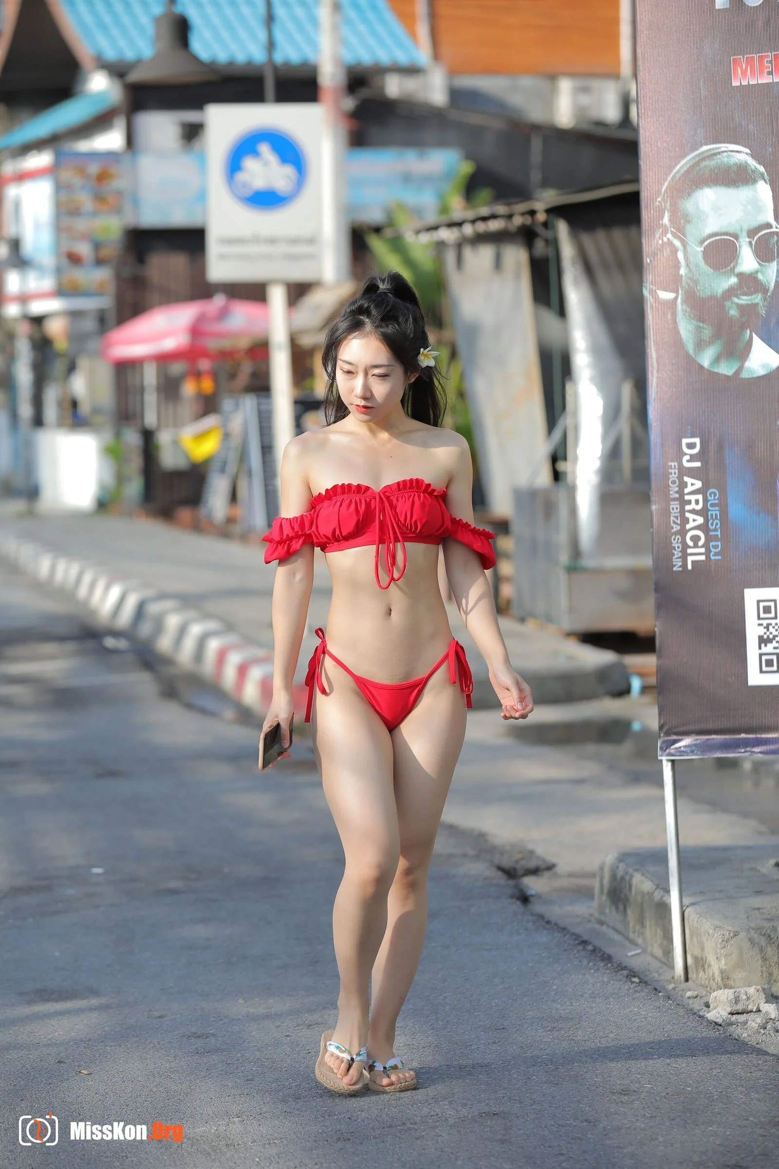 Koh Samui Travel Photography Series Midsummer Red Bikini (Magic Mirror Street Photography) - Photo 15