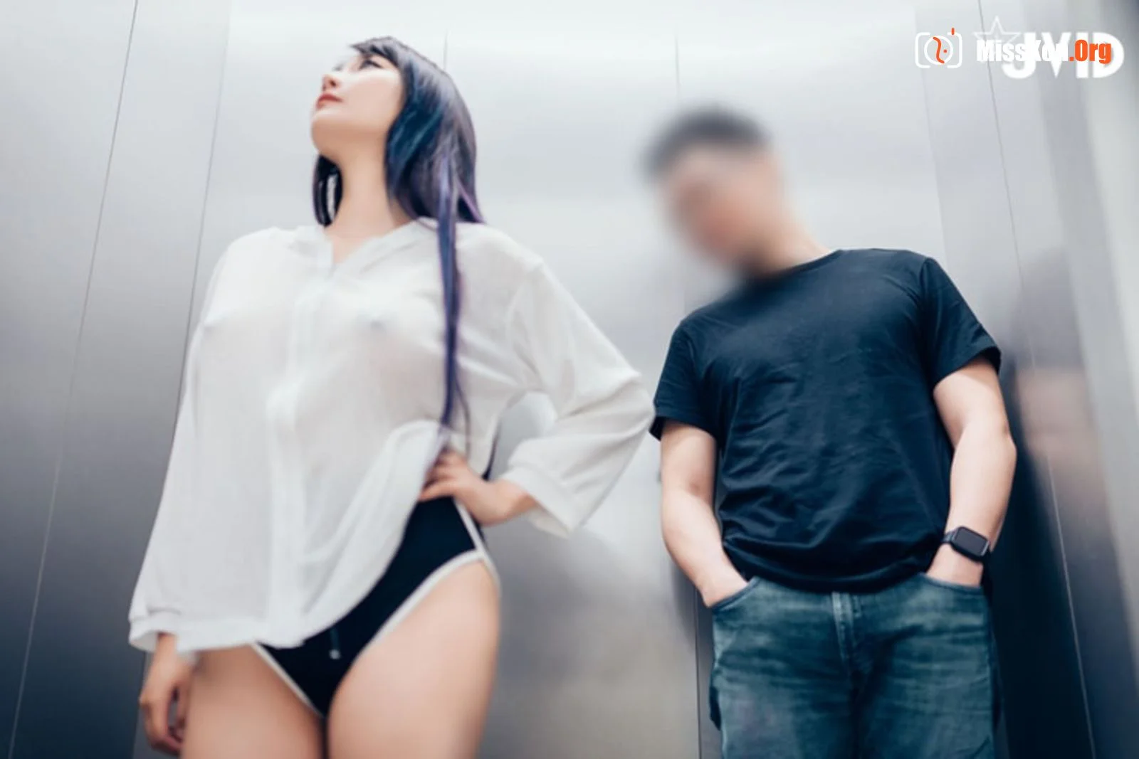 Lele (Jvid): Elevator emergency stop climax - Photo 30