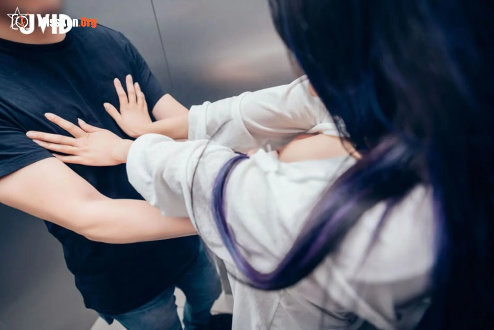 Lele (Jvid): Elevator emergency stop climax - Photo 64