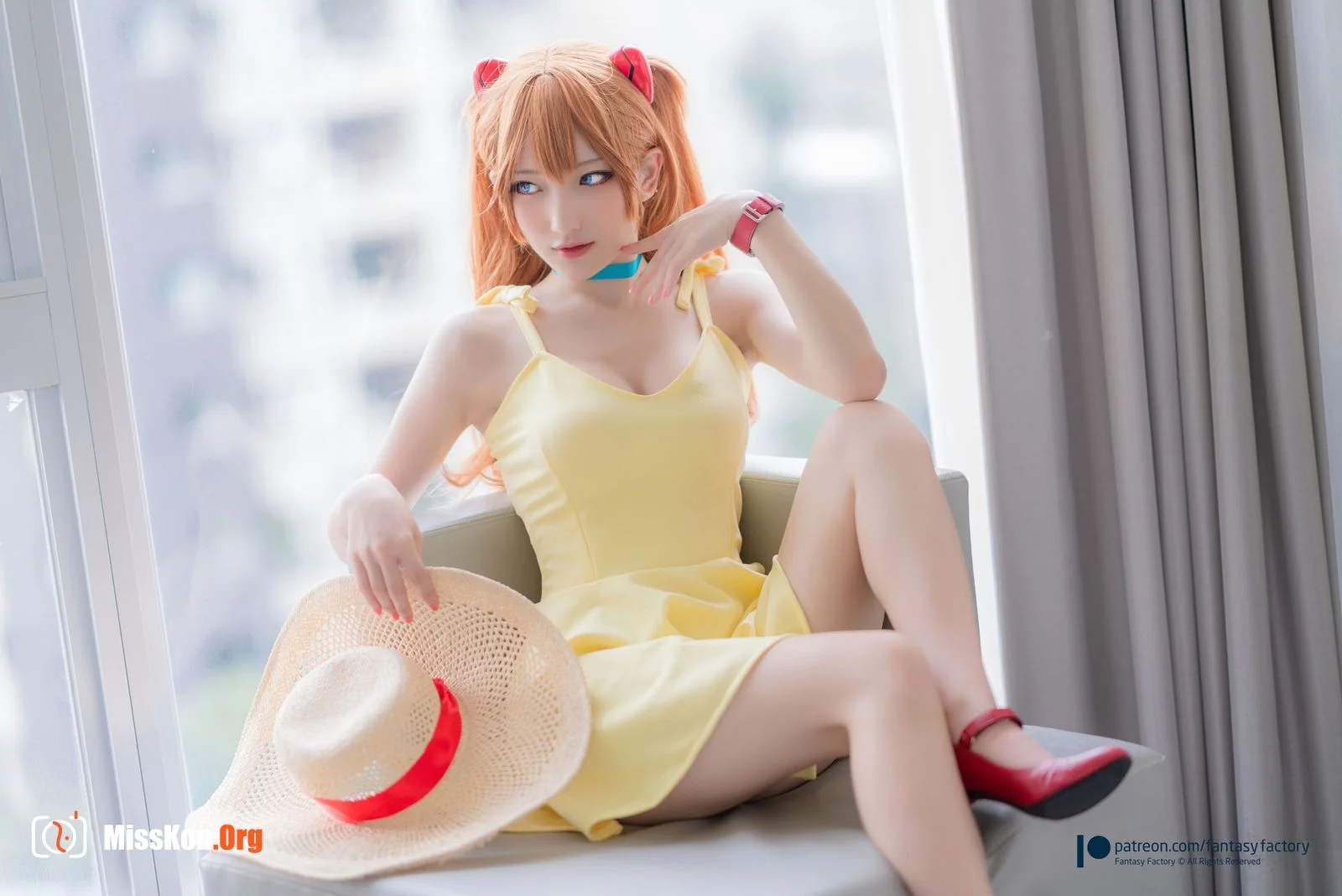Little Ding: Asuka Yellow Dress - Photo 3