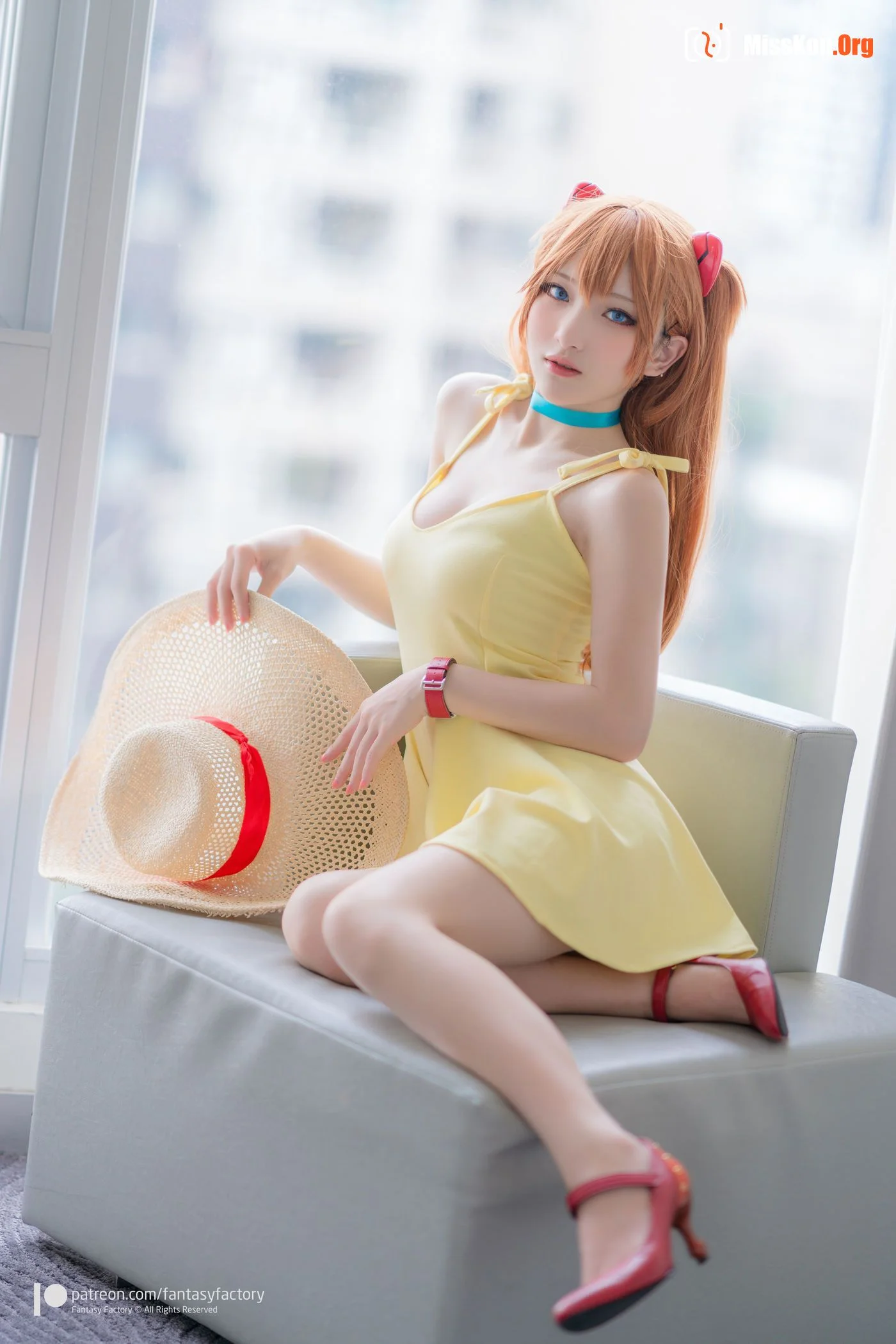 Little Ding: Asuka Yellow Dress - Photo 4