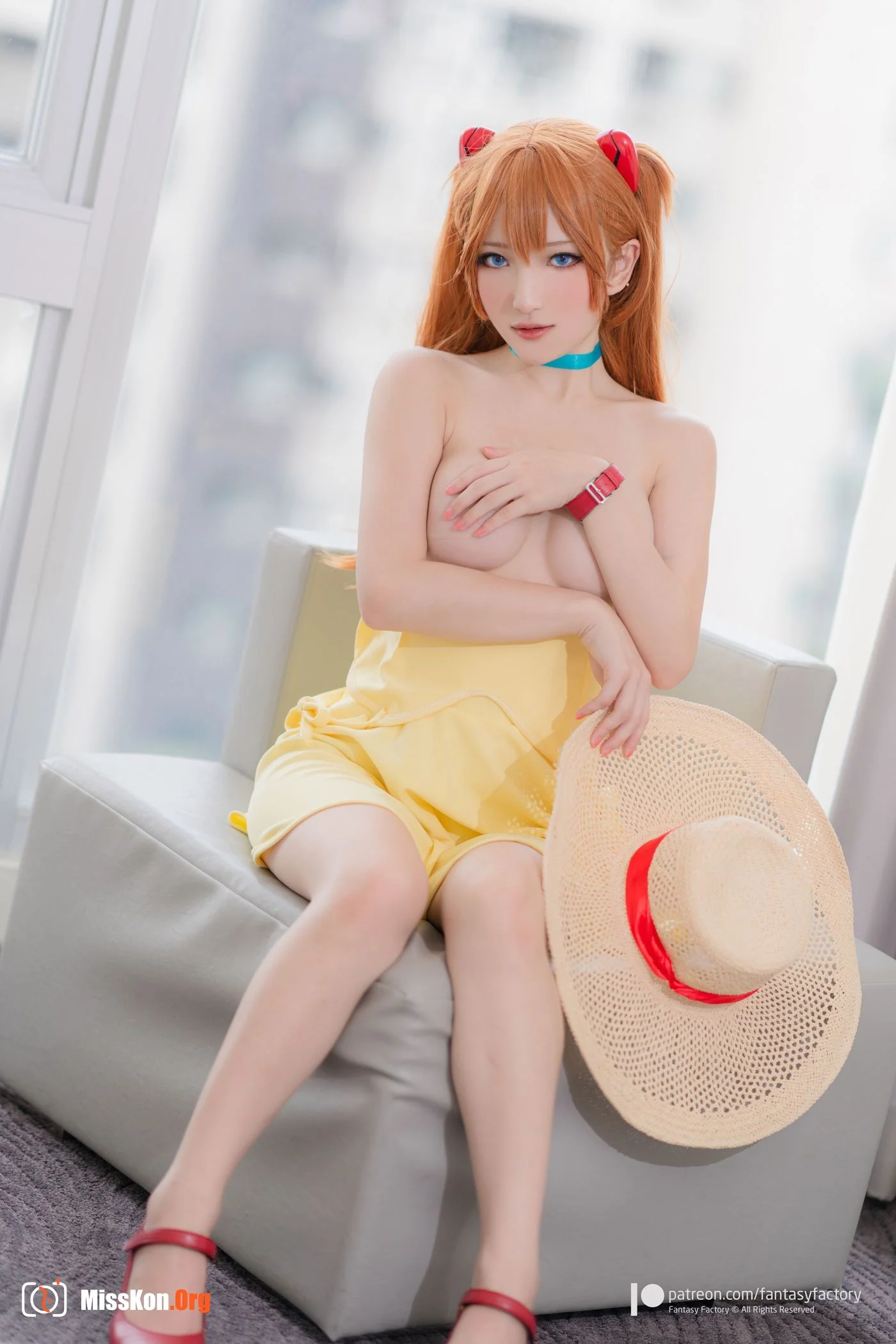 Little Ding: Asuka Yellow Dress - Photo 5