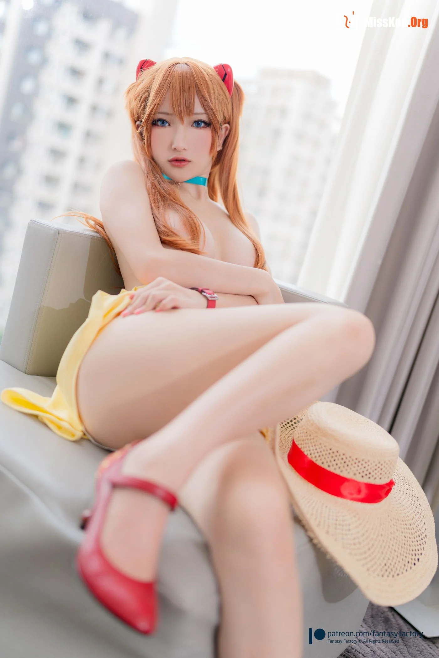 Little Ding: Asuka Yellow Dress - Photo 8