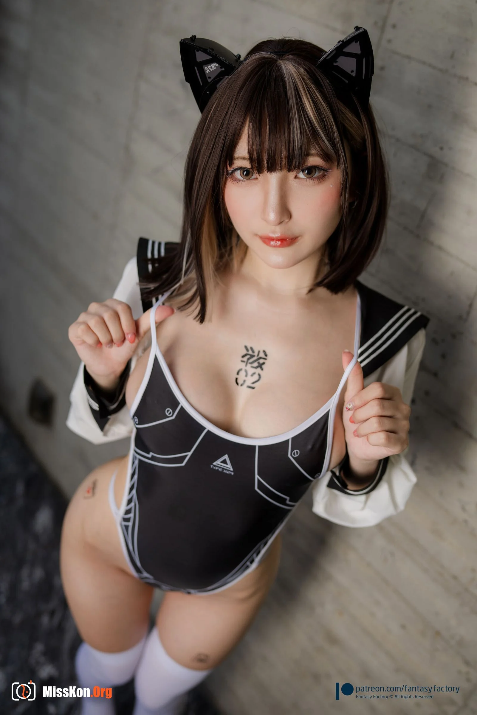 Little Ding: Sailor suit athletic swimsuit - Photo 13