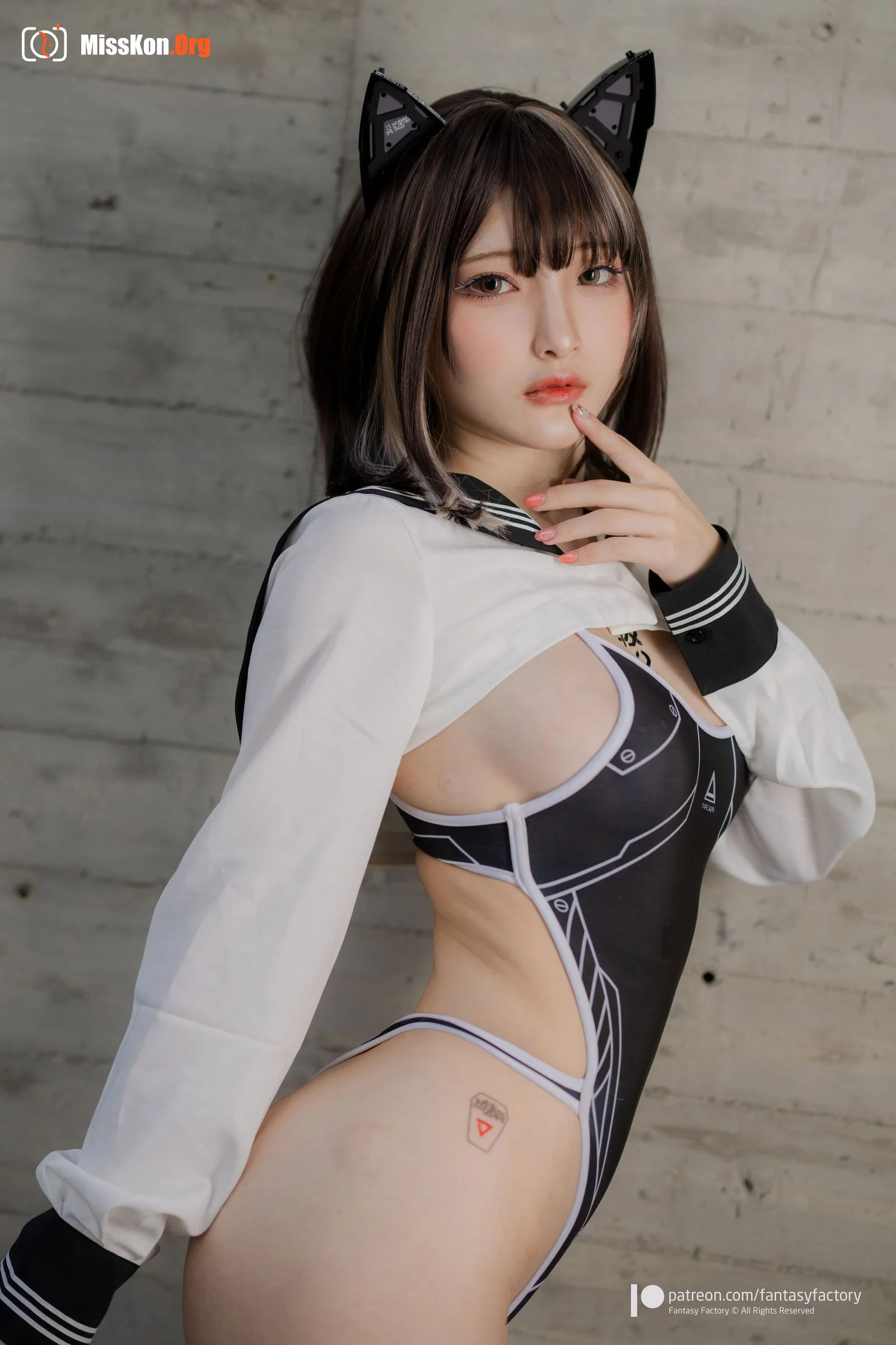 Little Ding: Sailor suit athletic swimsuit - Photo 4