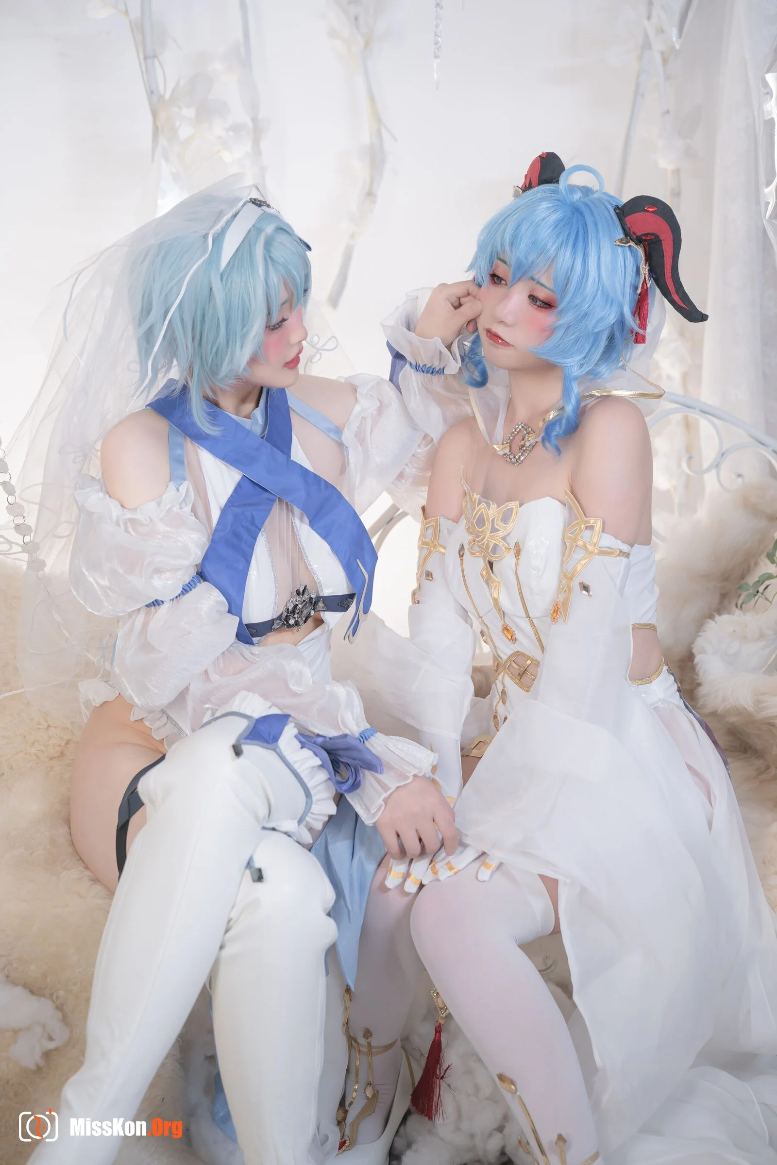 Meow Xiaoji & BuckyCloud: Yuanshenhua married Yula and Ganyu twins: the strongest combination of ice and snow - Photo 20