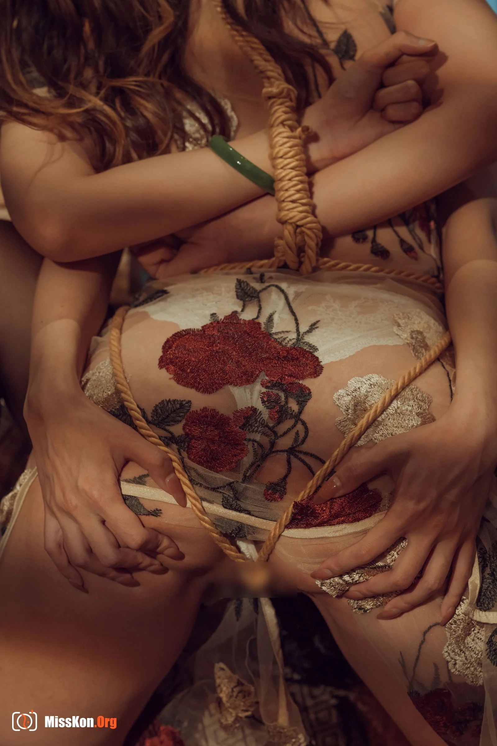 Milk peach: Tied Cheongsam Lily - Photo 7