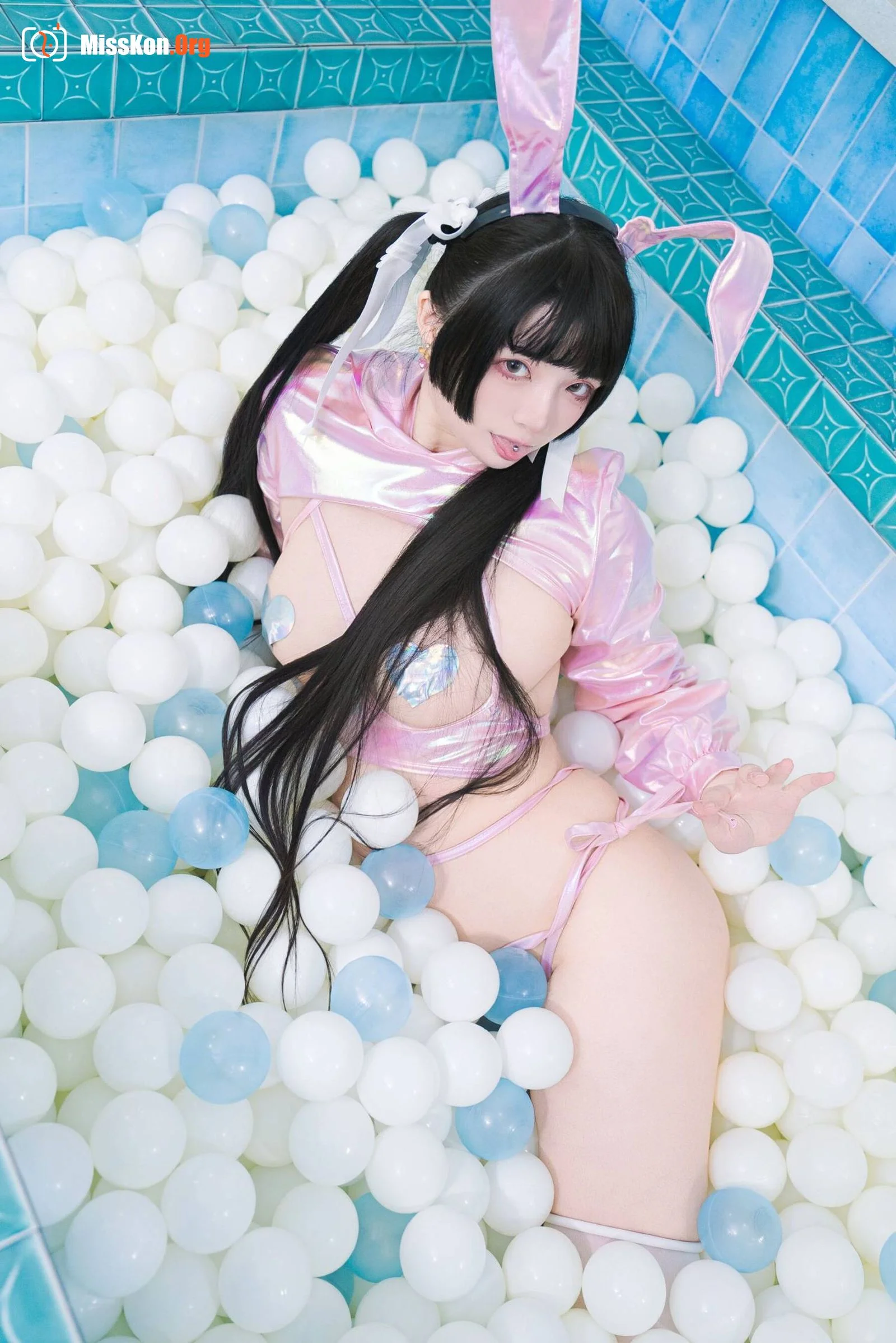 Raku: Pink Little White Rabbit - Photo 9