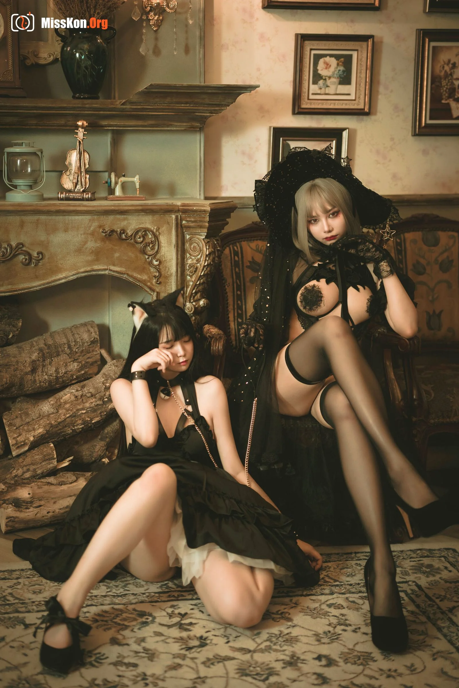 Raku: Witch and black cat - Photo 15