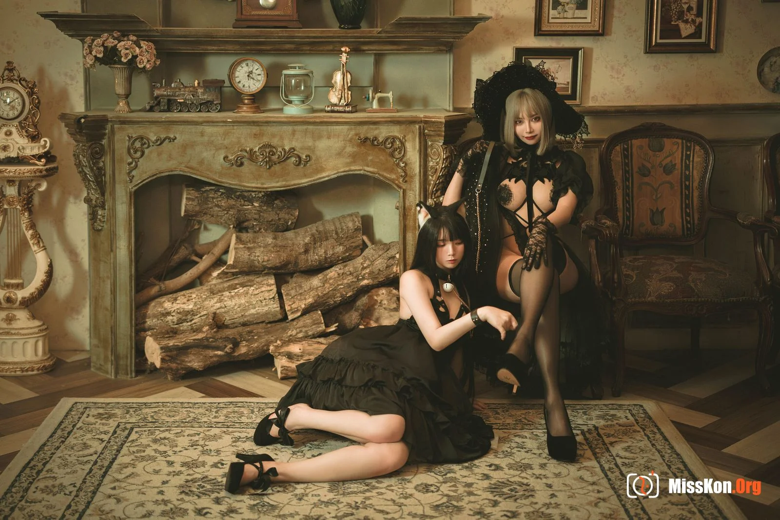 Raku: Witch and black cat - Photo 8