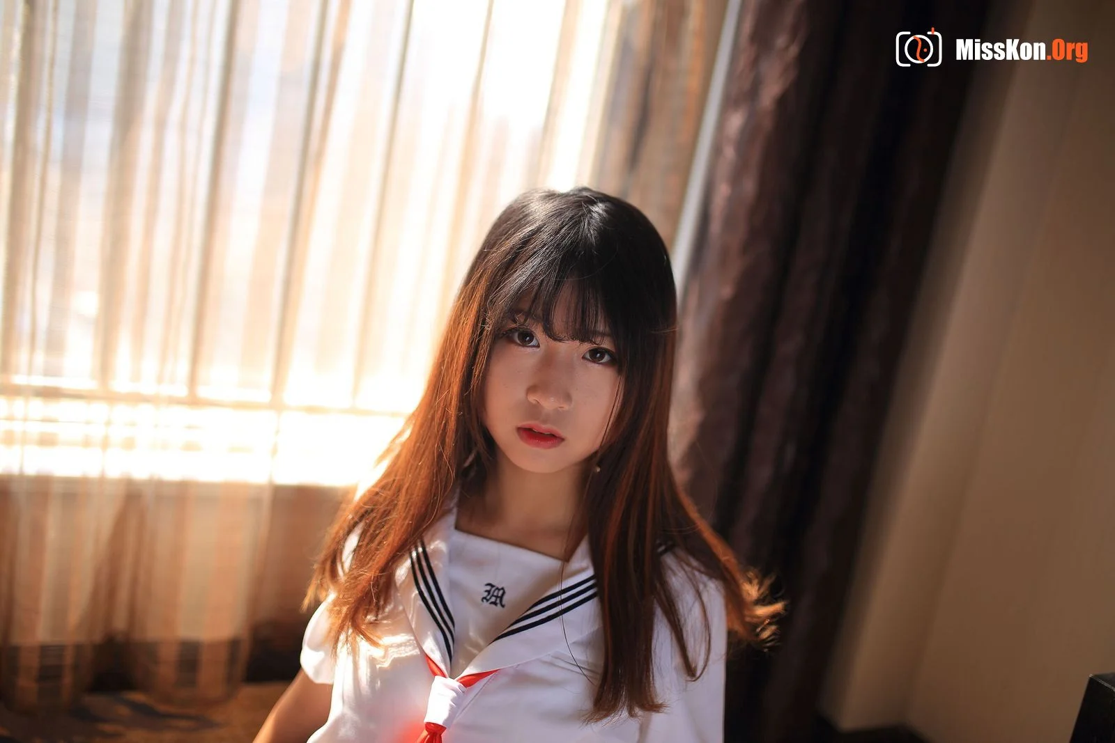 Sakura Maomao: JK sailor suit strawberry underwear - Photo 16