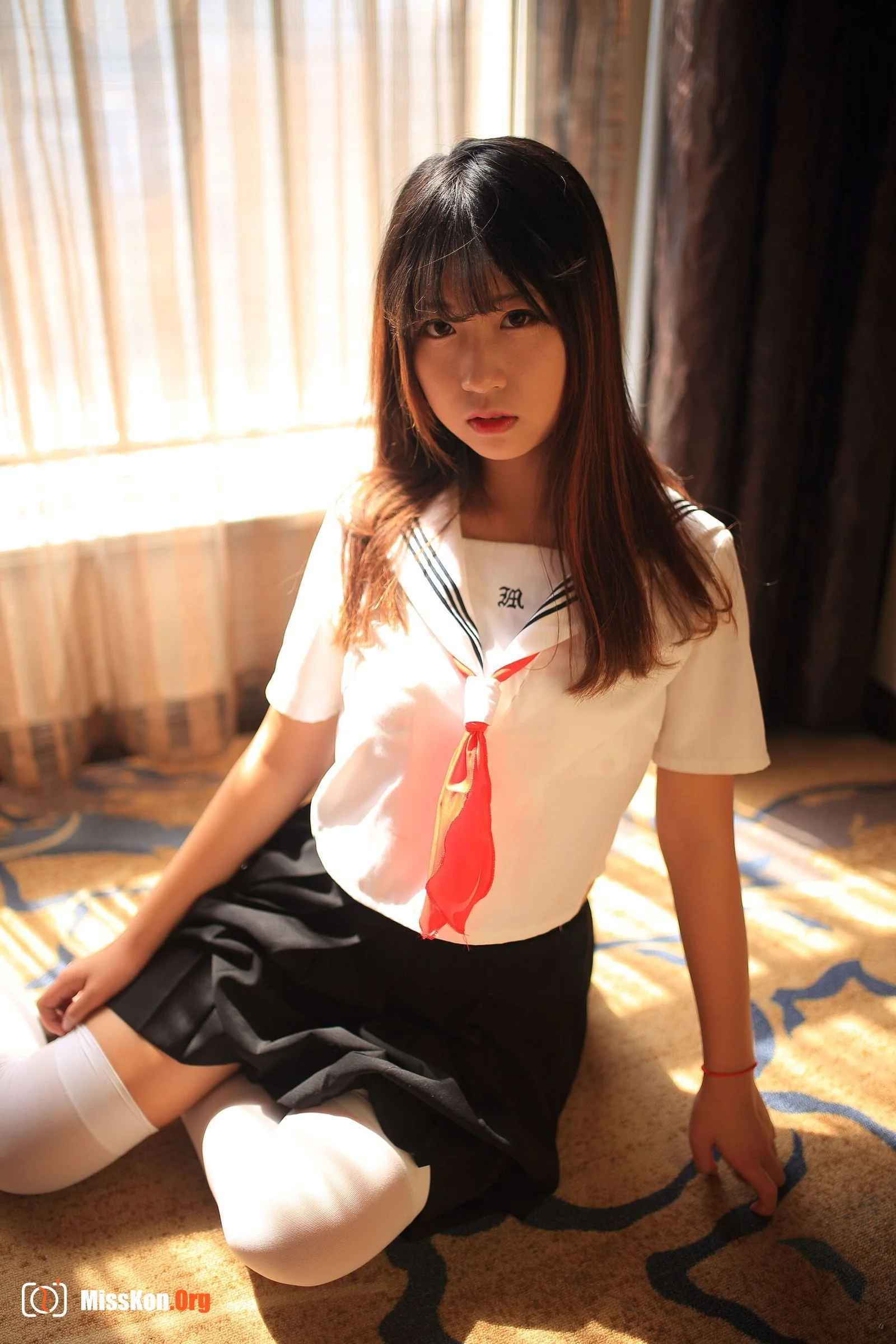 Sakura Maomao: JK sailor suit strawberry underwear - Photo 20