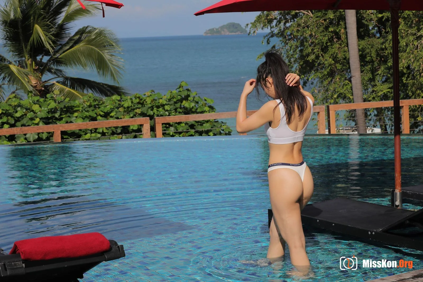 Samui Island Travel Photography Series Summer White Bikini (Magic Mirror Street Photography) - Photo 16