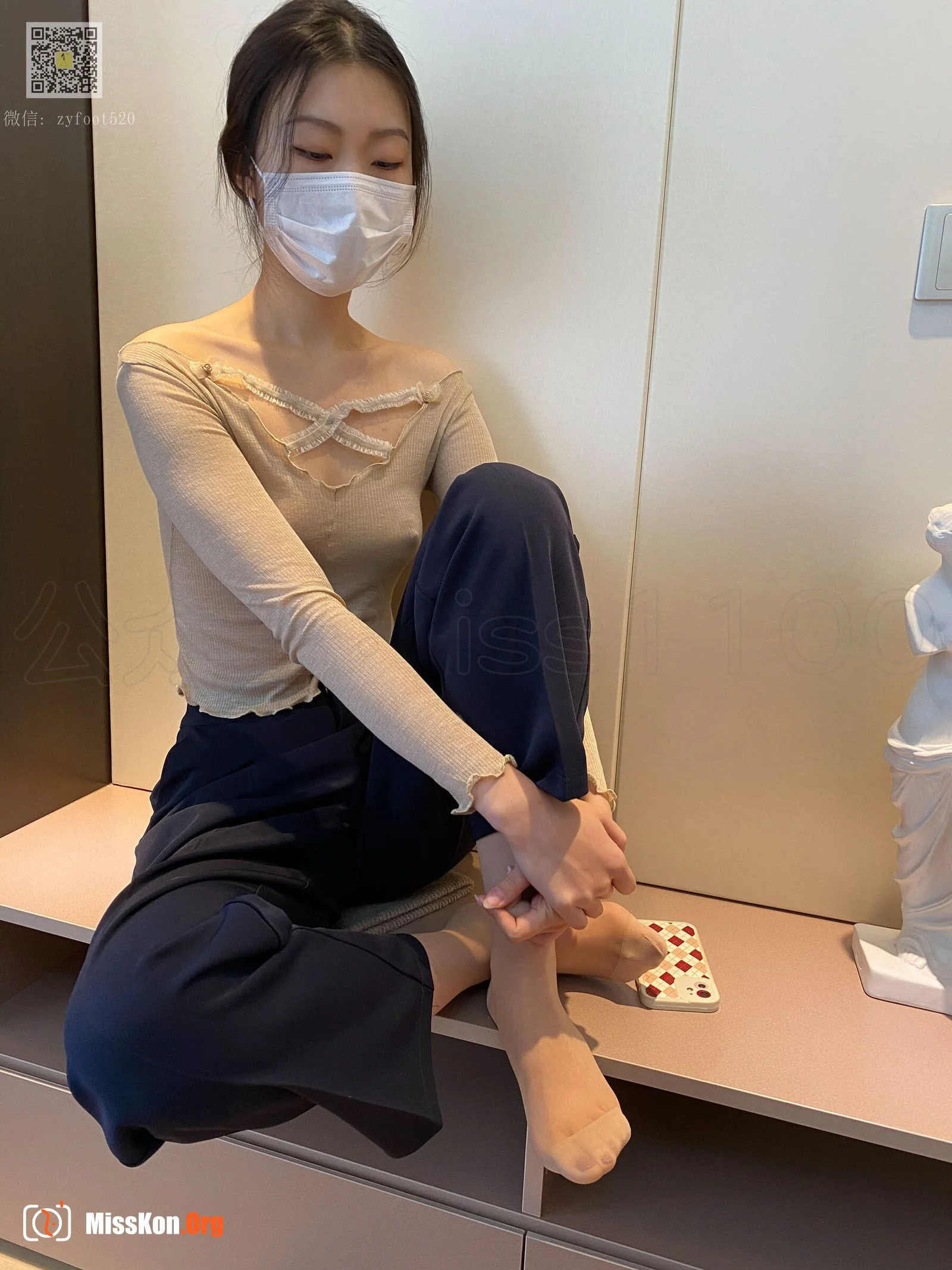 美晗: See-through pants lining - Photo 12