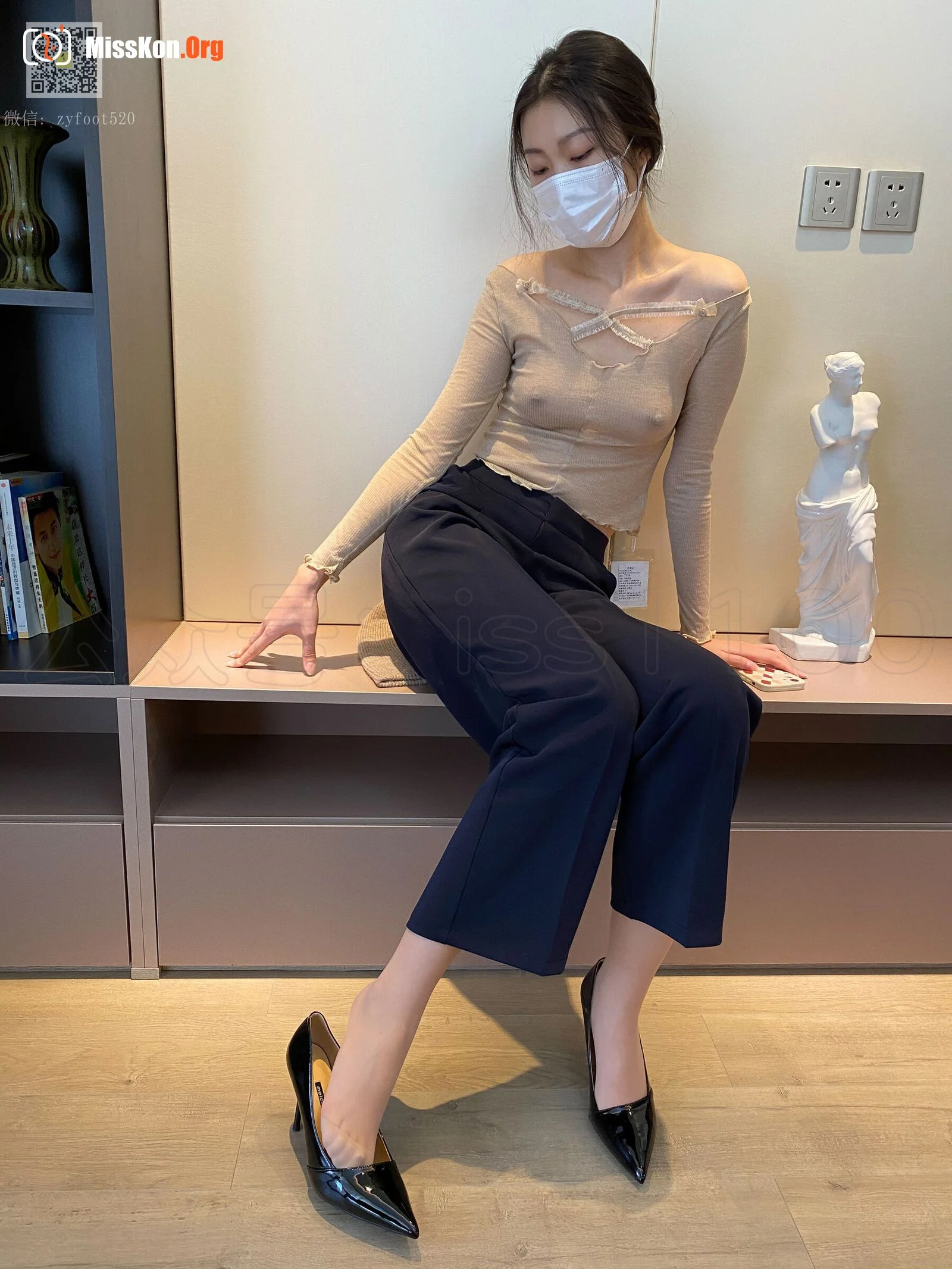 美晗: See-through pants lining - Photo 15