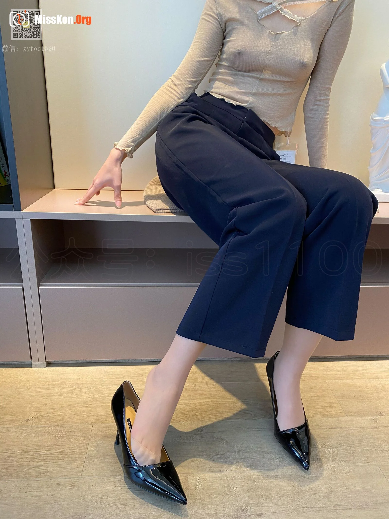 美晗: See-through pants lining - Photo 17