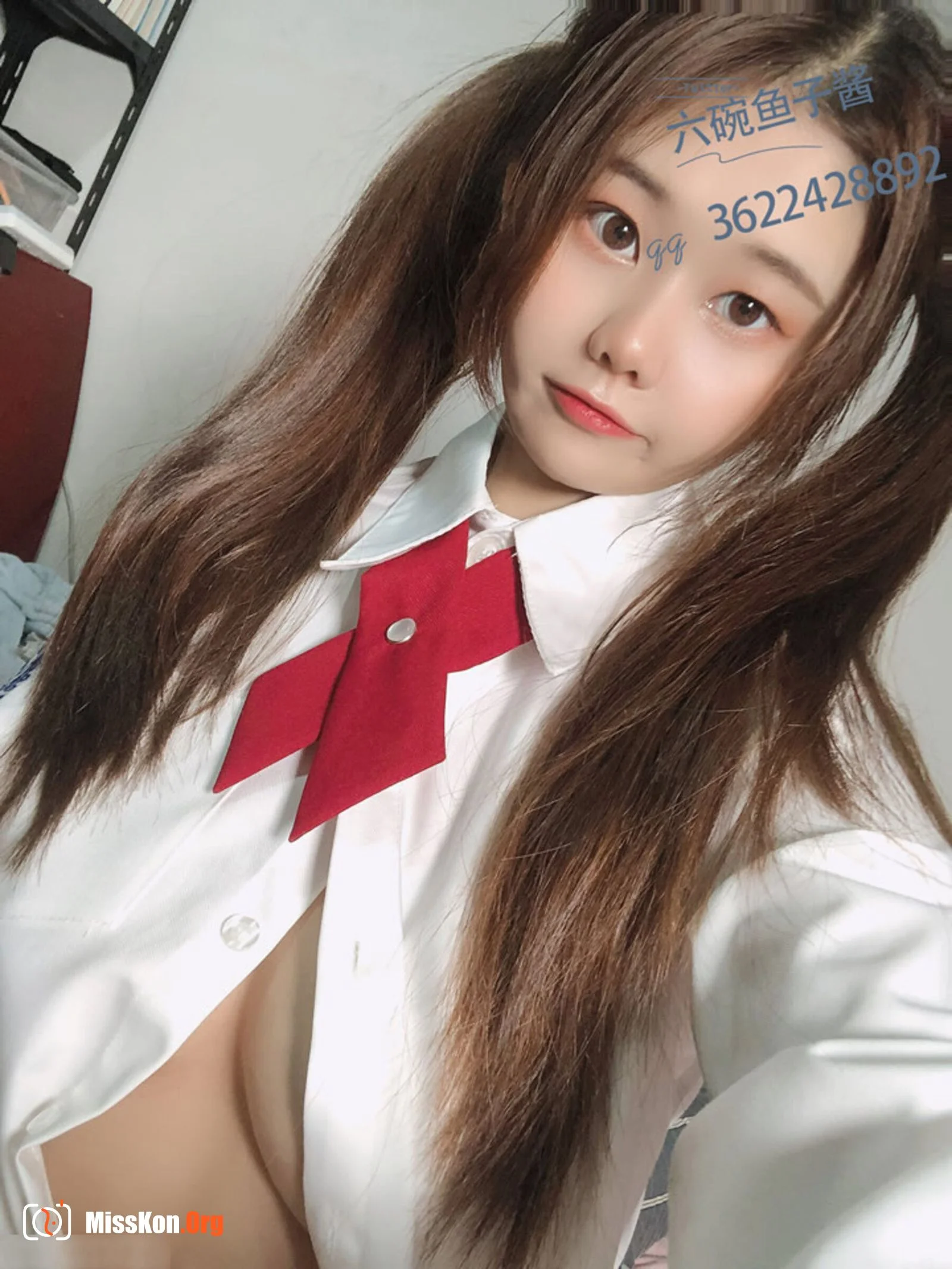 Six Caviar: Double ponytail JK black silk - Photo 7