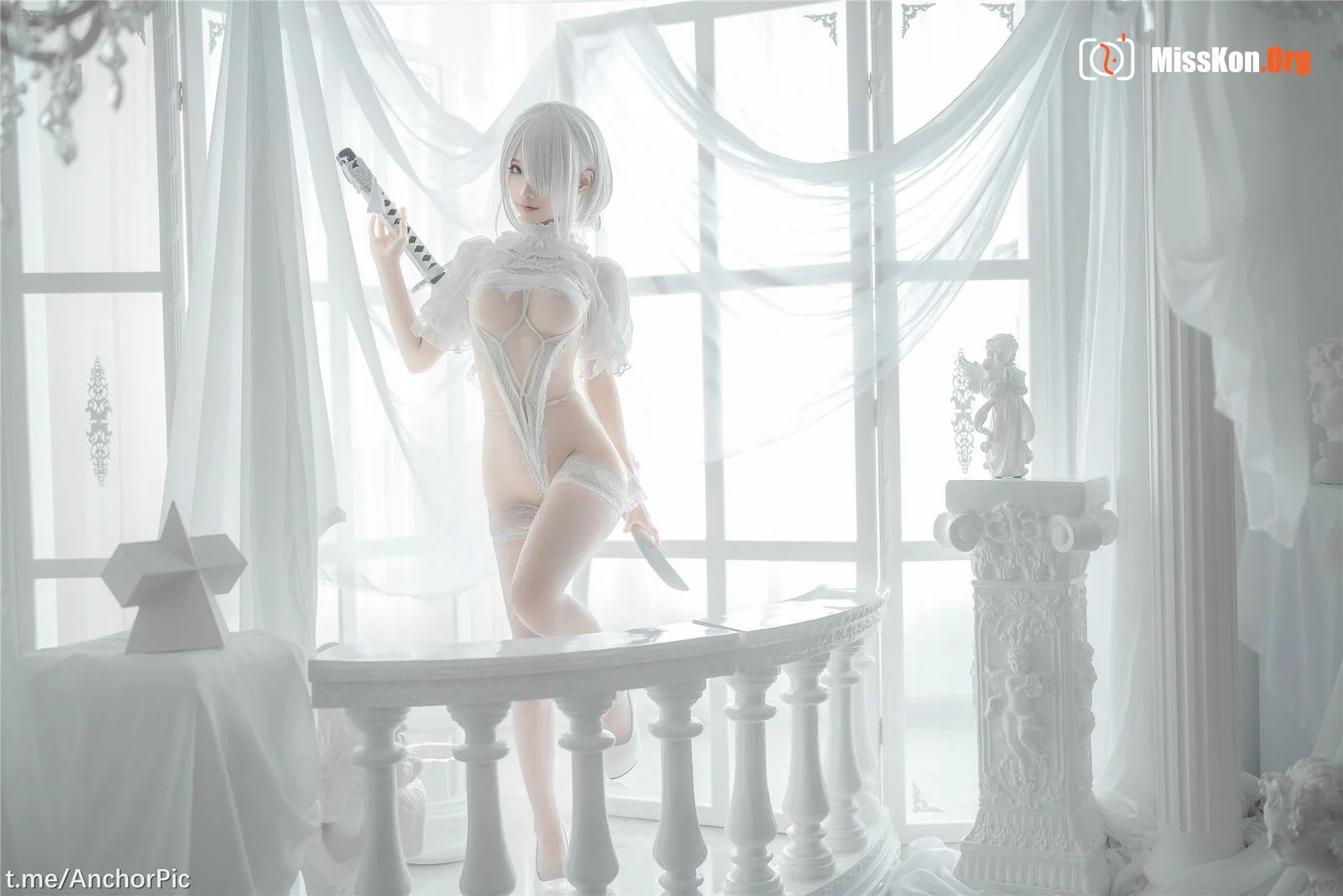 Stupid Momo: 2B White Wedding Dress - Photo 16