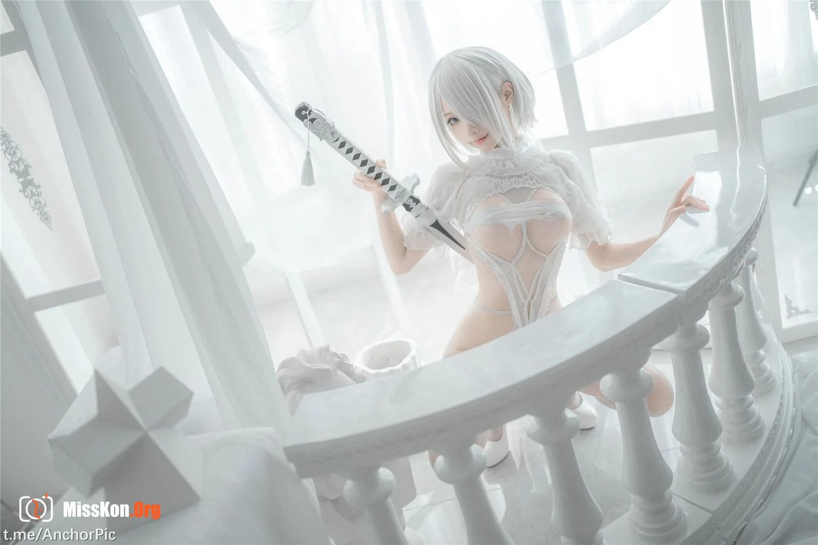 Stupid Momo: 2B White Wedding Dress - Photo 17