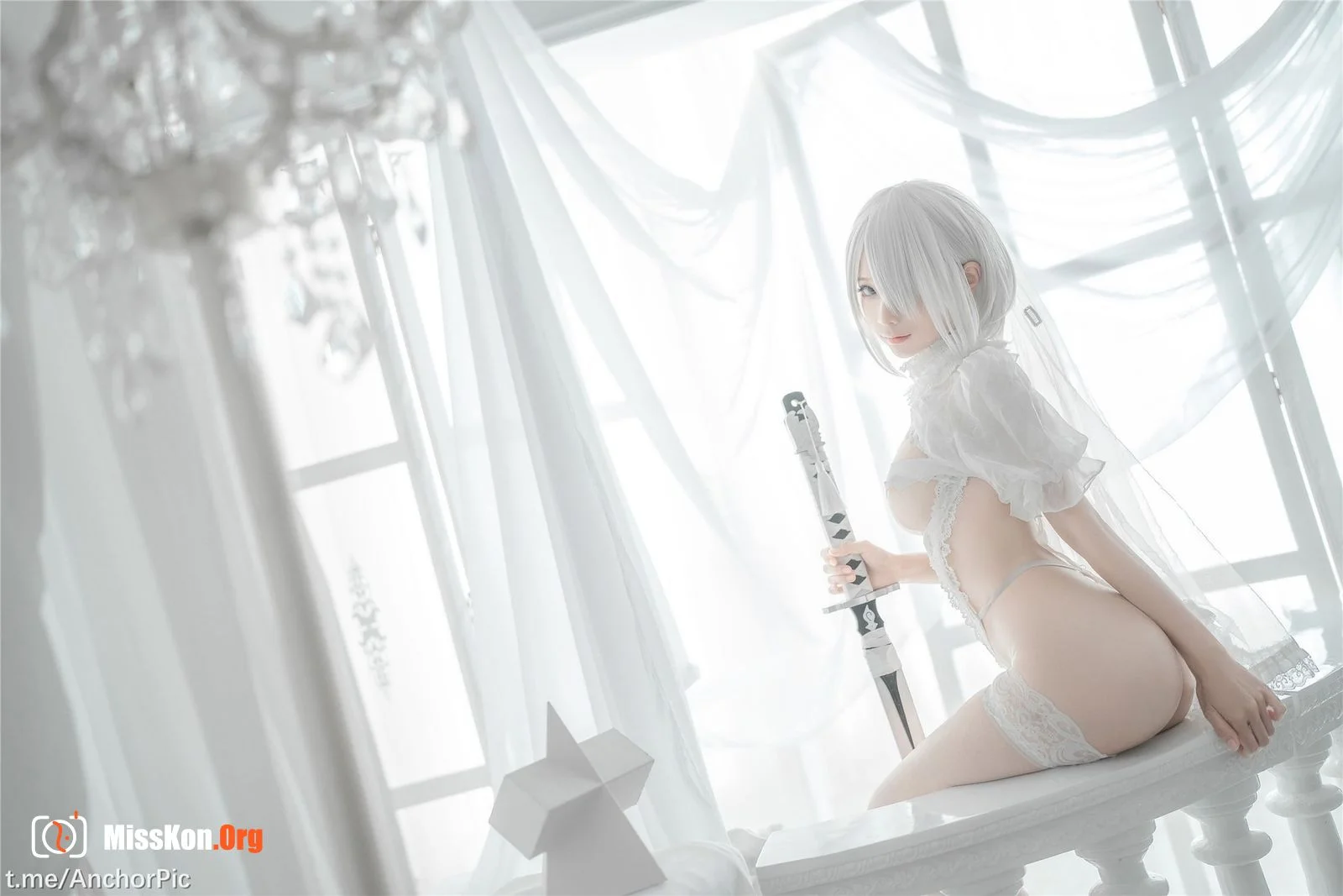 Stupid Momo: 2B White Wedding Dress - Photo 19