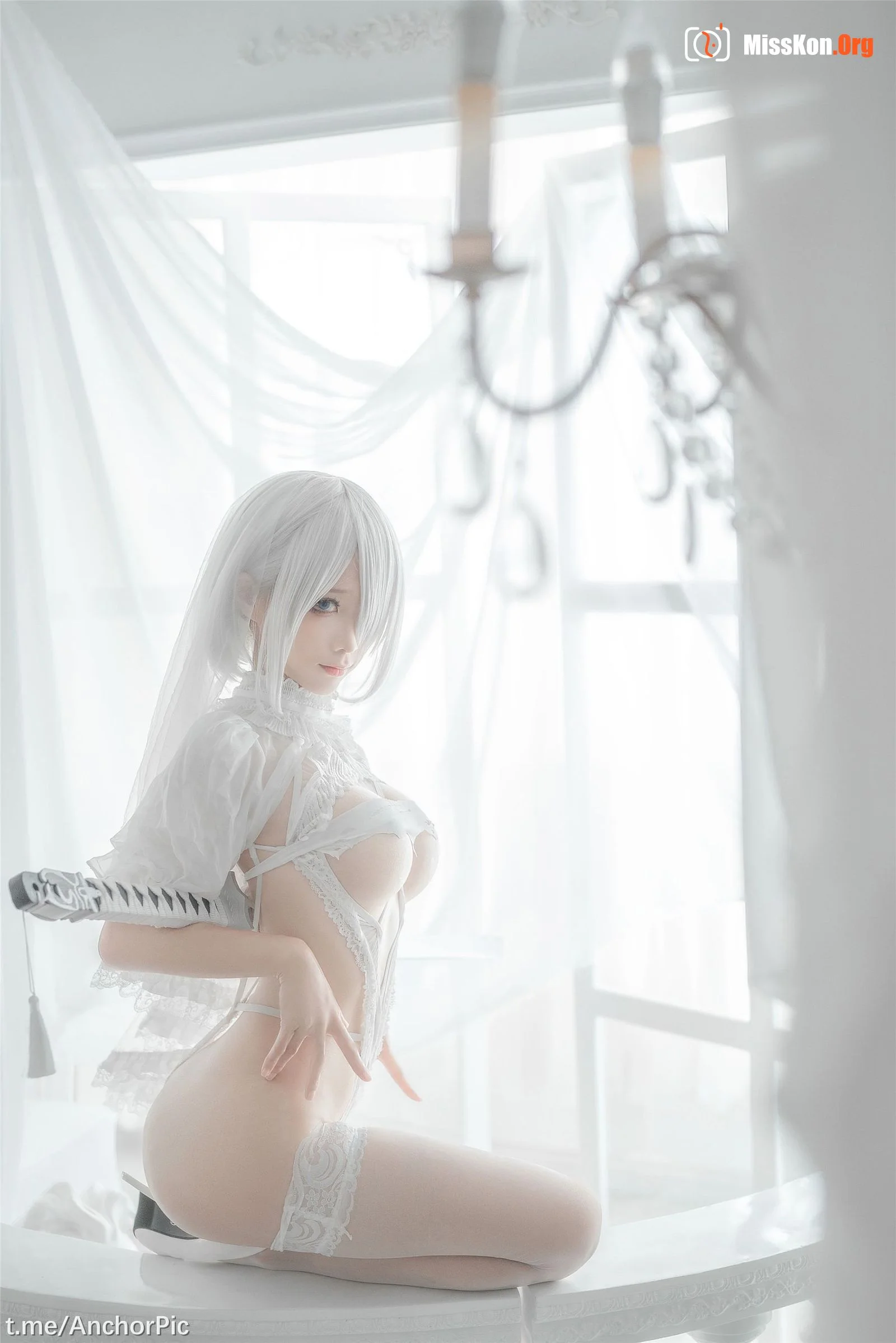 Stupid Momo: 2B White Wedding Dress - Photo 7