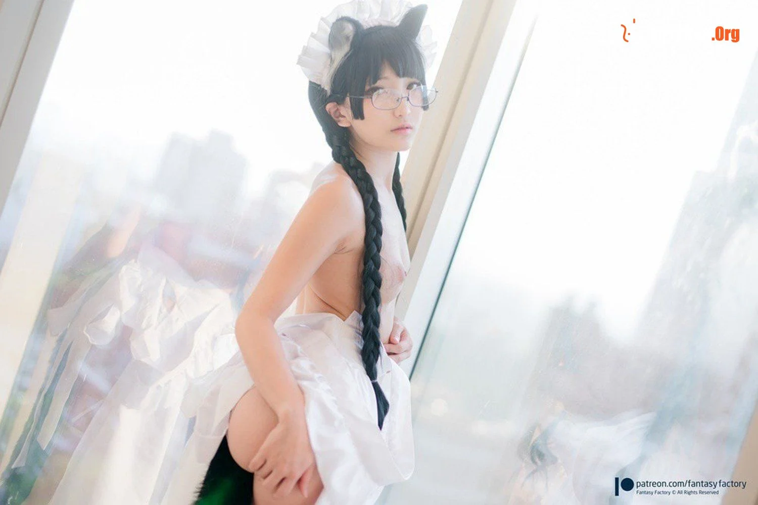 Xiaoding Ding Patreon Cat Ear Maid - Photo 38