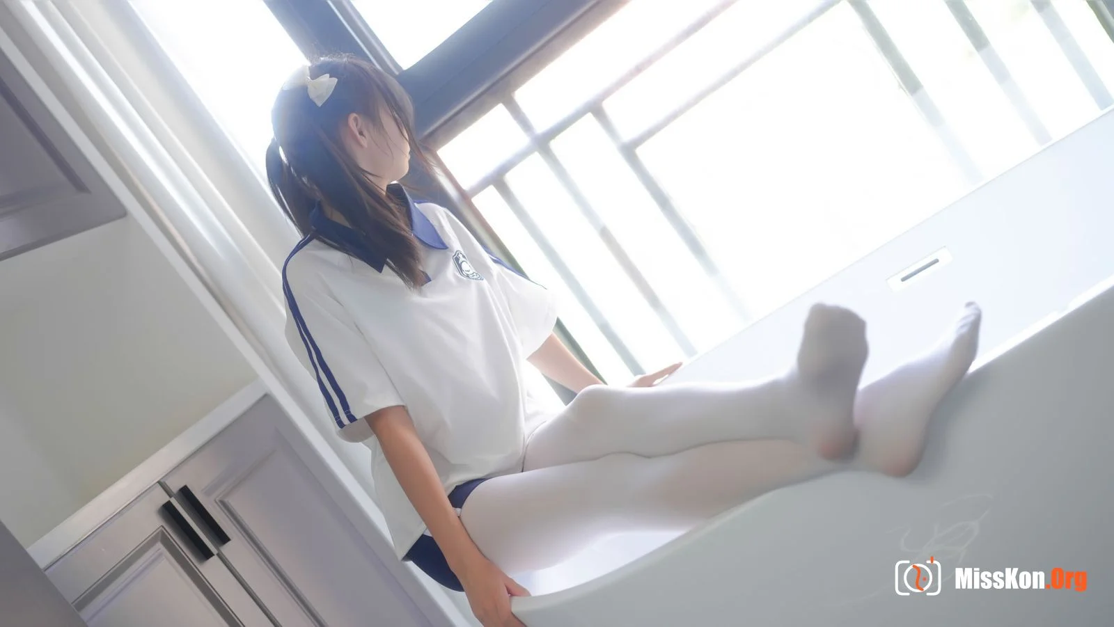 Xiaojie: School uniform white silk - Photo 11