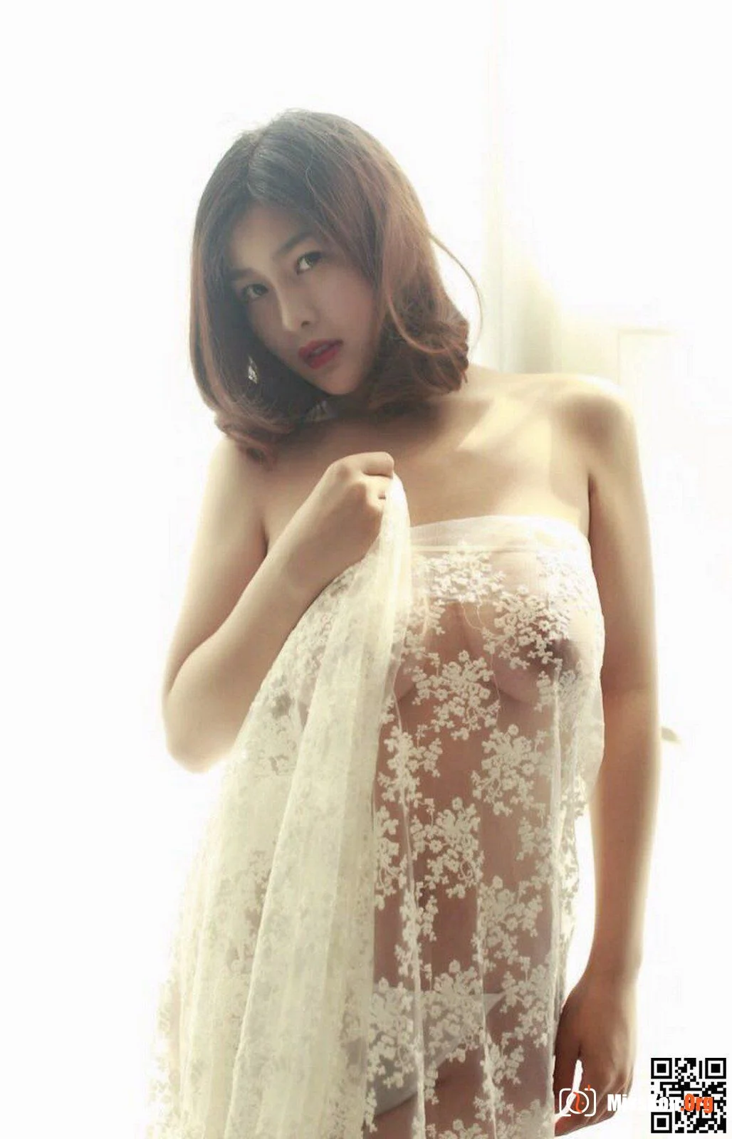 Yan Panpan's sexy white gauze private photo set - Photo 17