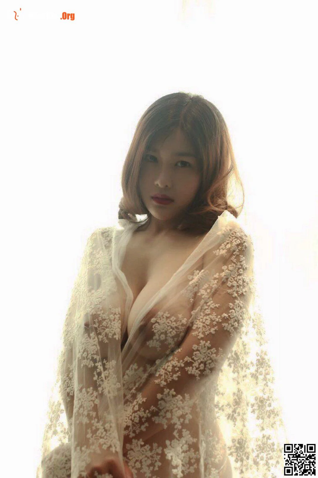 Yan Panpan's sexy white gauze private photo set - Photo 18